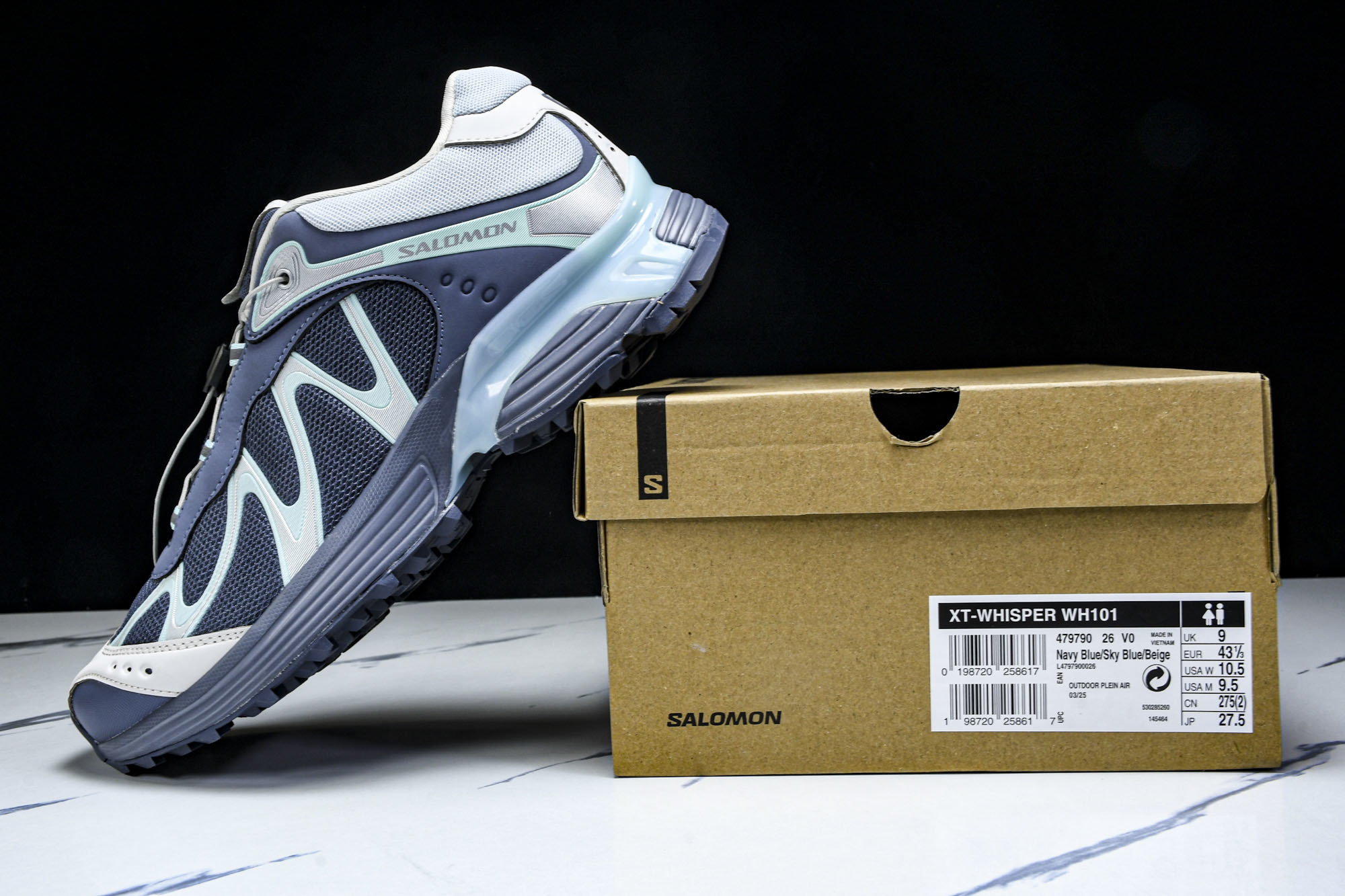 纯原外贸 Salomon XT-Whisper 萨洛蒙 探索者系列户外越野跑鞋 蓝色 26 #YZ001-1 原版1: 纯原外贸 Salomon XT-Whisper 萨洛蒙 探索者系列户外越野跑鞋 蓝色 26 #YZ001-1 原版1: