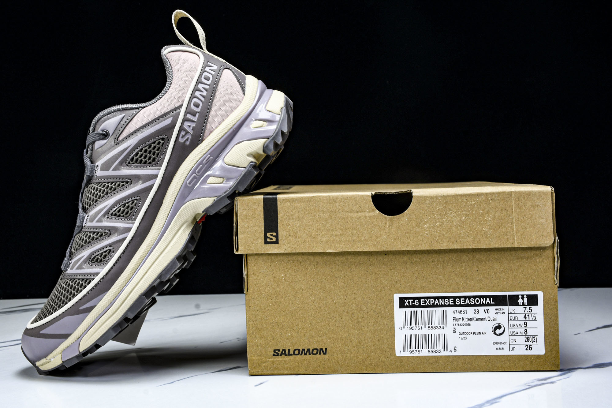纯原外贸 SALOMON萨洛蒙 XT-6 Expanse Seasonal 减震耐磨 低帮 户外功能鞋 男女同款 灰褐色 纯原外贸 SALOMON萨洛蒙 XT-6 Expanse Seasonal 减震耐磨 低帮 户外功能鞋 男女同款 灰褐色