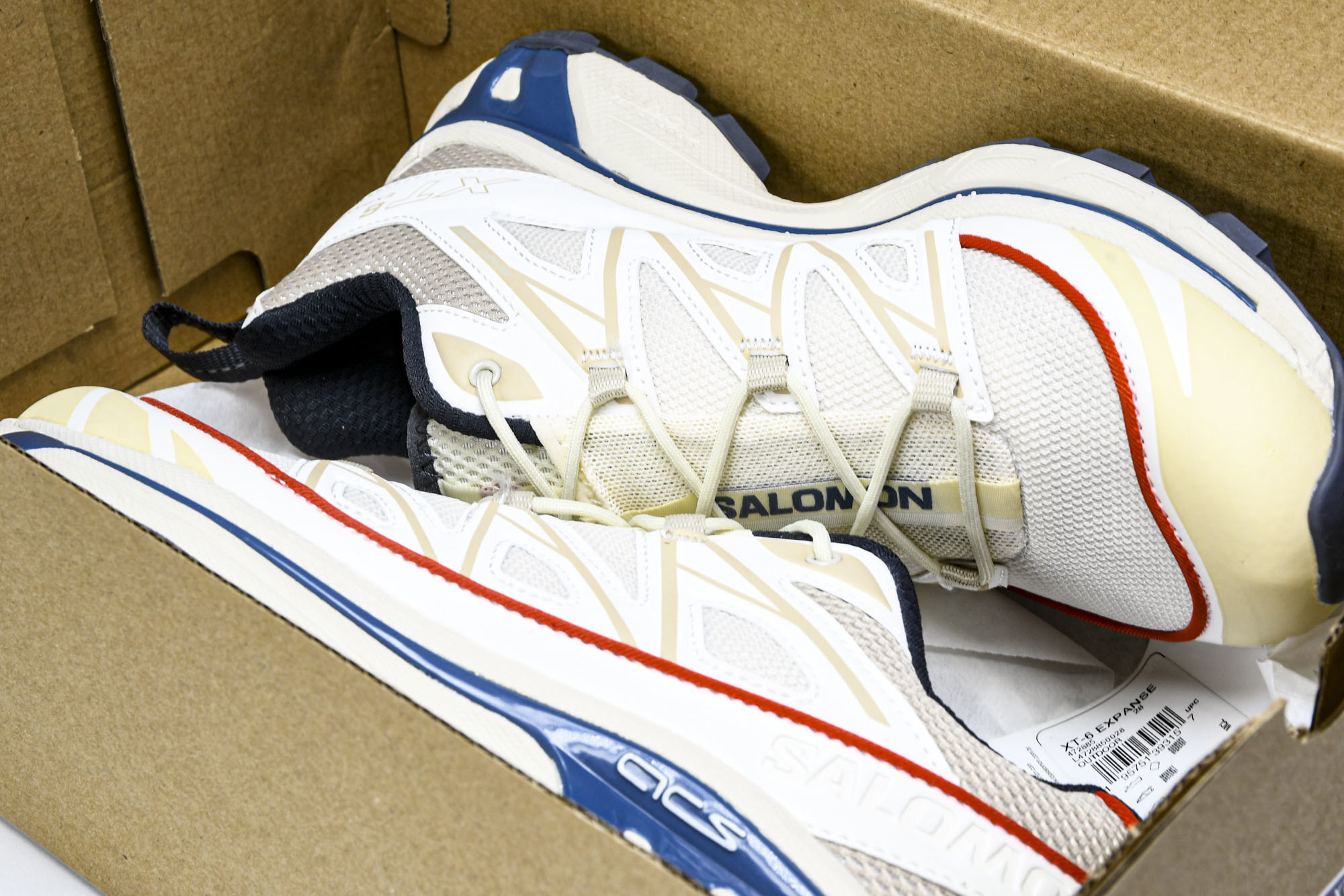 纯原外贸 SALOMON萨洛蒙 XT-6 Expanse 减震耐磨 低帮 户外功能鞋 男女同款 米灰蓝 -28 #YZ0 纯原外贸 SALOMON萨洛蒙 XT-6 Expanse 减震耐磨 低帮 户外功能鞋 男女同款 米灰蓝 -28 #YZ0