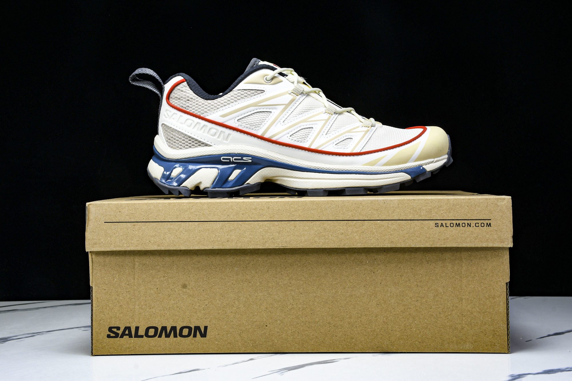 纯原外贸 SALOMON萨洛蒙 XT-6 Expanse 减震耐磨 低帮 户外功能鞋 男女同款 米灰蓝 -28 #YZ0 纯原外贸 SALOMON萨洛蒙 XT-6 Expanse 减震耐磨 低帮 户外功能鞋 男女同款 米灰蓝 -28 #YZ0