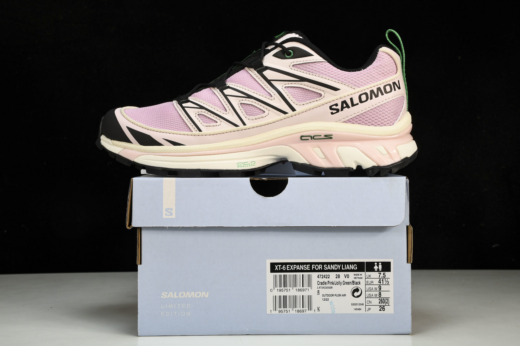 纯原外贸 Sandy Liang x SALOMON XT-6 EXPANSE 白粉紫 货号_ #YZ001-1 原版1 纯原外贸 Sandy Liang x SALOMON XT-6 EXPANSE 白粉紫 货号_ #YZ001-1 原版1