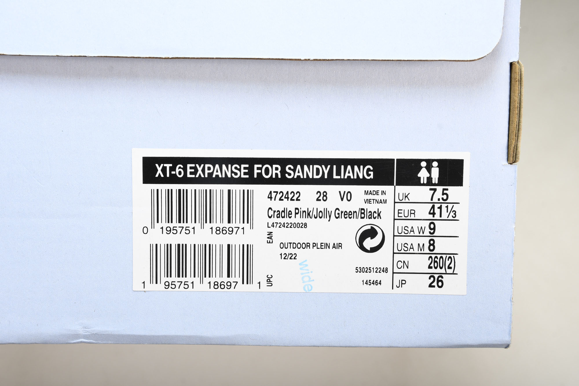 纯原外贸 Sandy Liang x SALOMON XT-6 EXPANSE 白粉紫 货号_ #YZ001-1 原版1 纯原外贸 Sandy Liang x SALOMON XT-6 EXPANSE 白粉紫 货号_ #YZ001-1 原版1