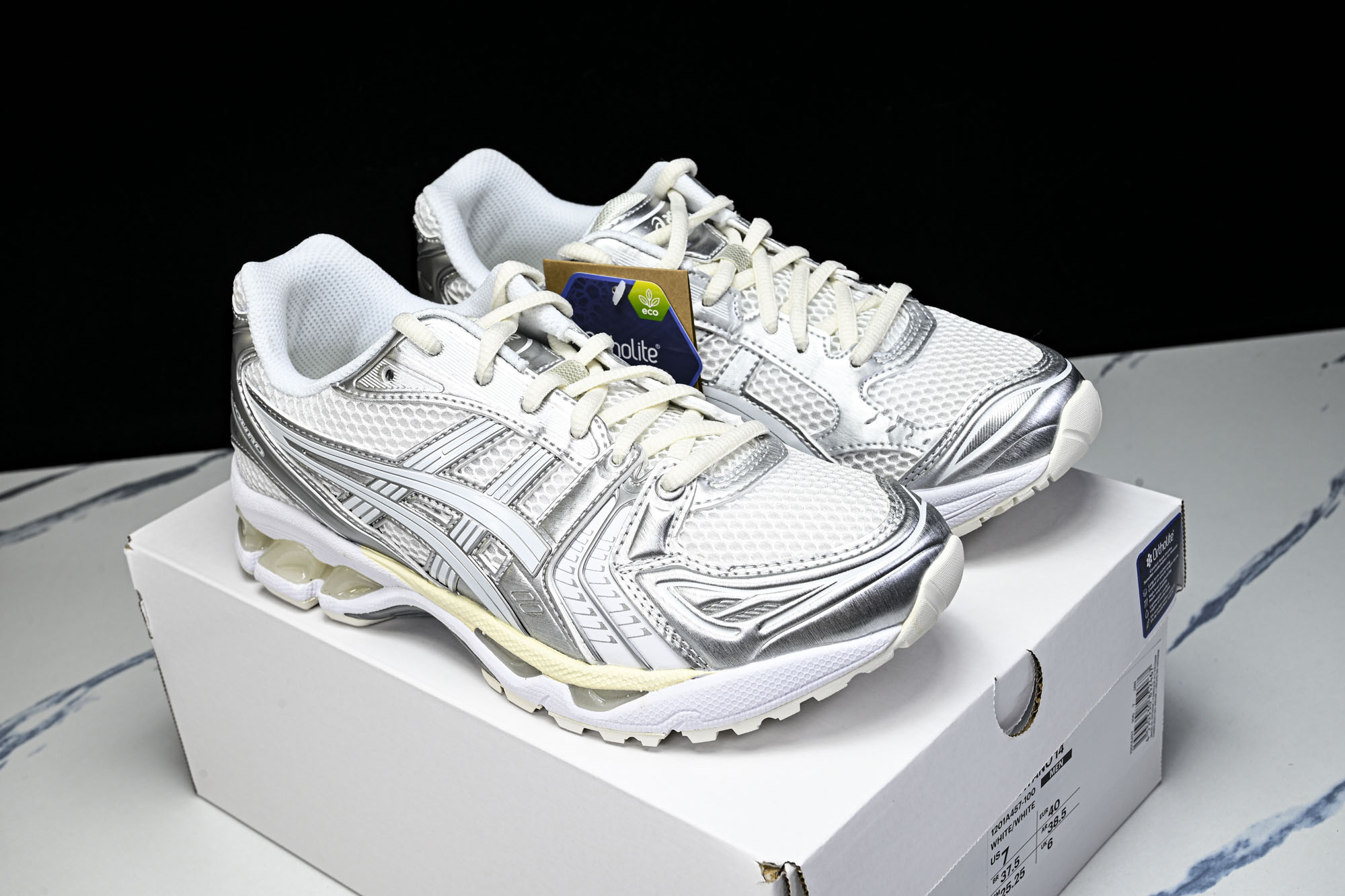 外贸平台 Asics Gel-Kayano 14 亚瑟士运动休闲透气专业跑鞋1201A457-100 #YZ002-2 外贸平台 Asics Gel-Kayano 14 亚瑟士运动休闲透气专业跑鞋1201A457-100 #YZ002-2