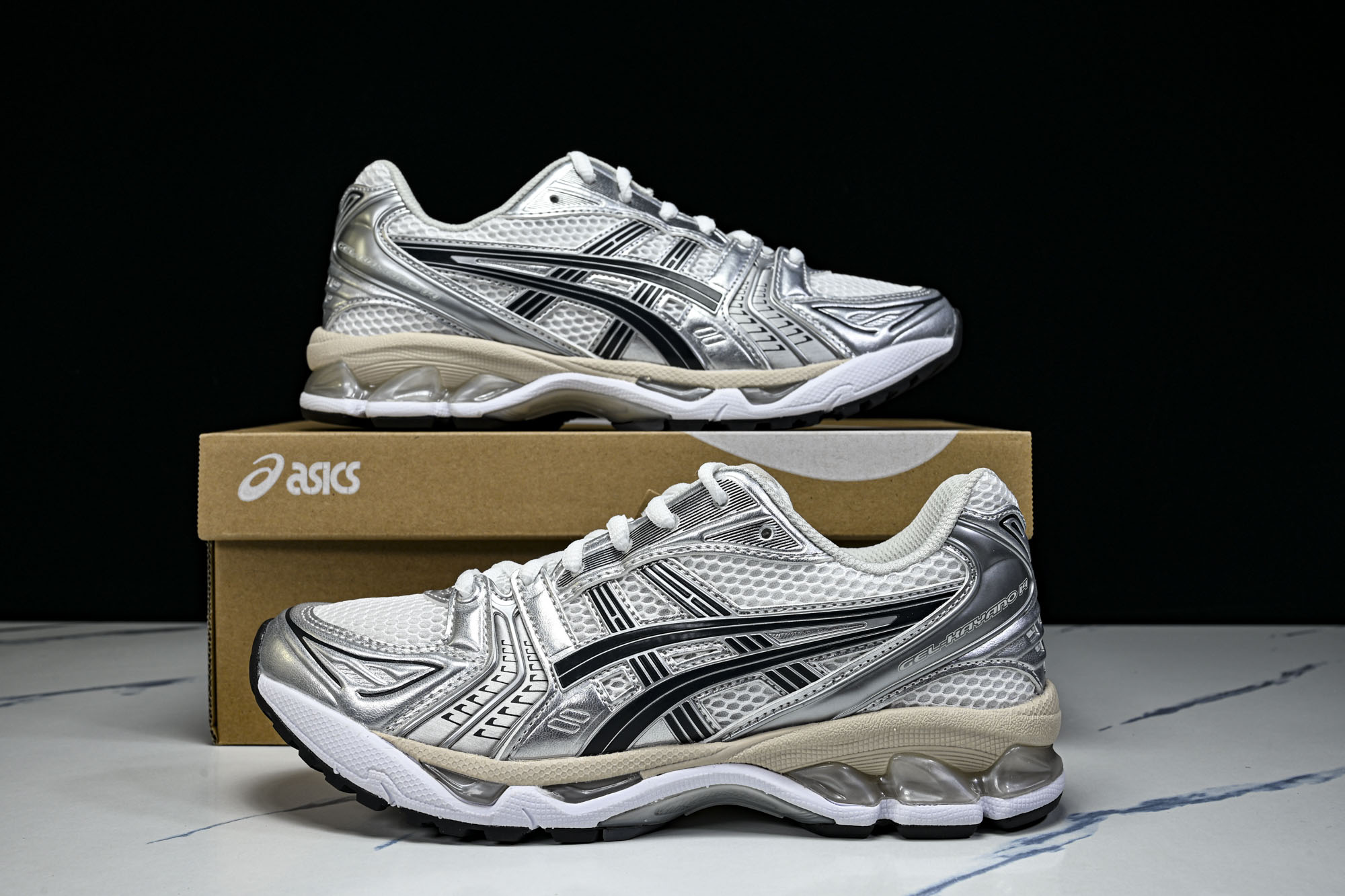 外贸平台 Asics Gel-Kayano 14 亚瑟士运动休闲透气专业跑鞋1203A537-110 #YZ002-2 