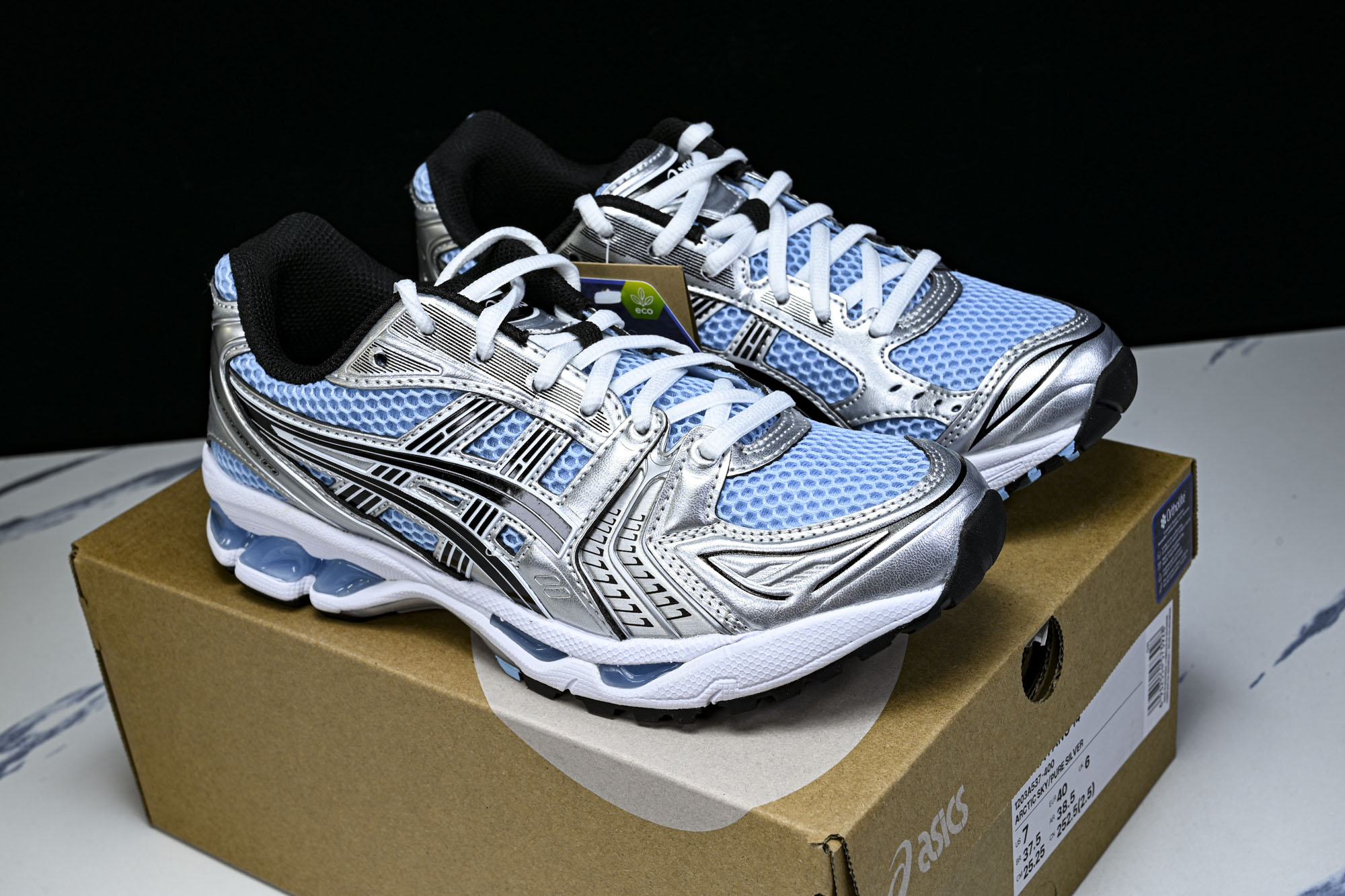 外贸平台 Asics Gel-Kayano 14 亚瑟士运动休闲透气专业跑鞋1203A537-400 #YZ002-2 外贸平台 Asics Gel-Kayano 14 亚瑟士运动休闲透气专业跑鞋1203A537-400 #YZ002-2