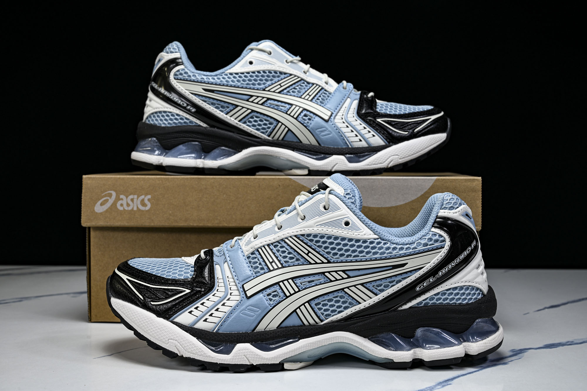外贸平台 Asics Gel-Kayano 14 亚瑟士运动休闲透气专业跑鞋1203A549-400 #YZ002-2 外贸平台 Asics Gel-Kayano 14 亚瑟士运动休闲透气专业跑鞋1203A549-400 #YZ002-2