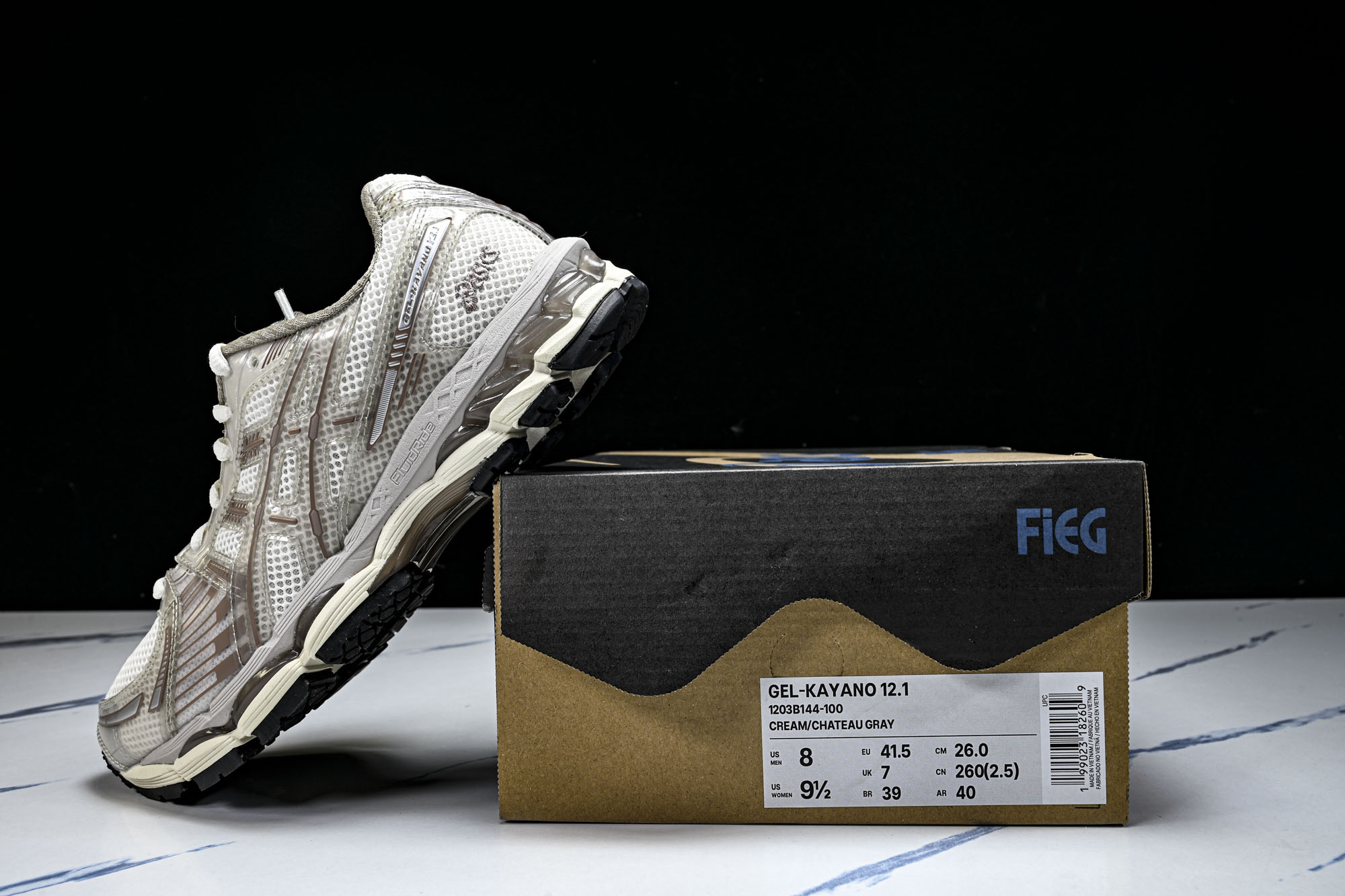 外贸平台 Asics Gel-Kayano 14 亚瑟士运动休闲透气专业跑鞋1203B144-100 #YZ002-2 外贸平台 Asics Gel-Kayano 14 亚瑟士运动休闲透气专业跑鞋1203B144-100 #YZ002-2
