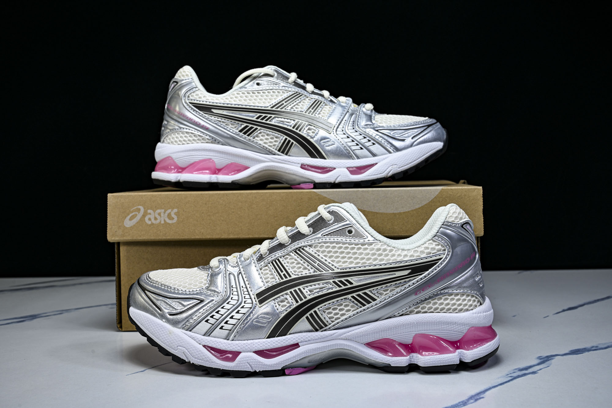 外贸平台 Asics Gel-Kayano 14 亚瑟士运动休闲透气专业跑鞋 1203A537-103 #YZ002-2 外贸平台 Asics Gel-Kayano 14 亚瑟士运动休闲透气专业跑鞋 1203A537-103 #YZ002-2