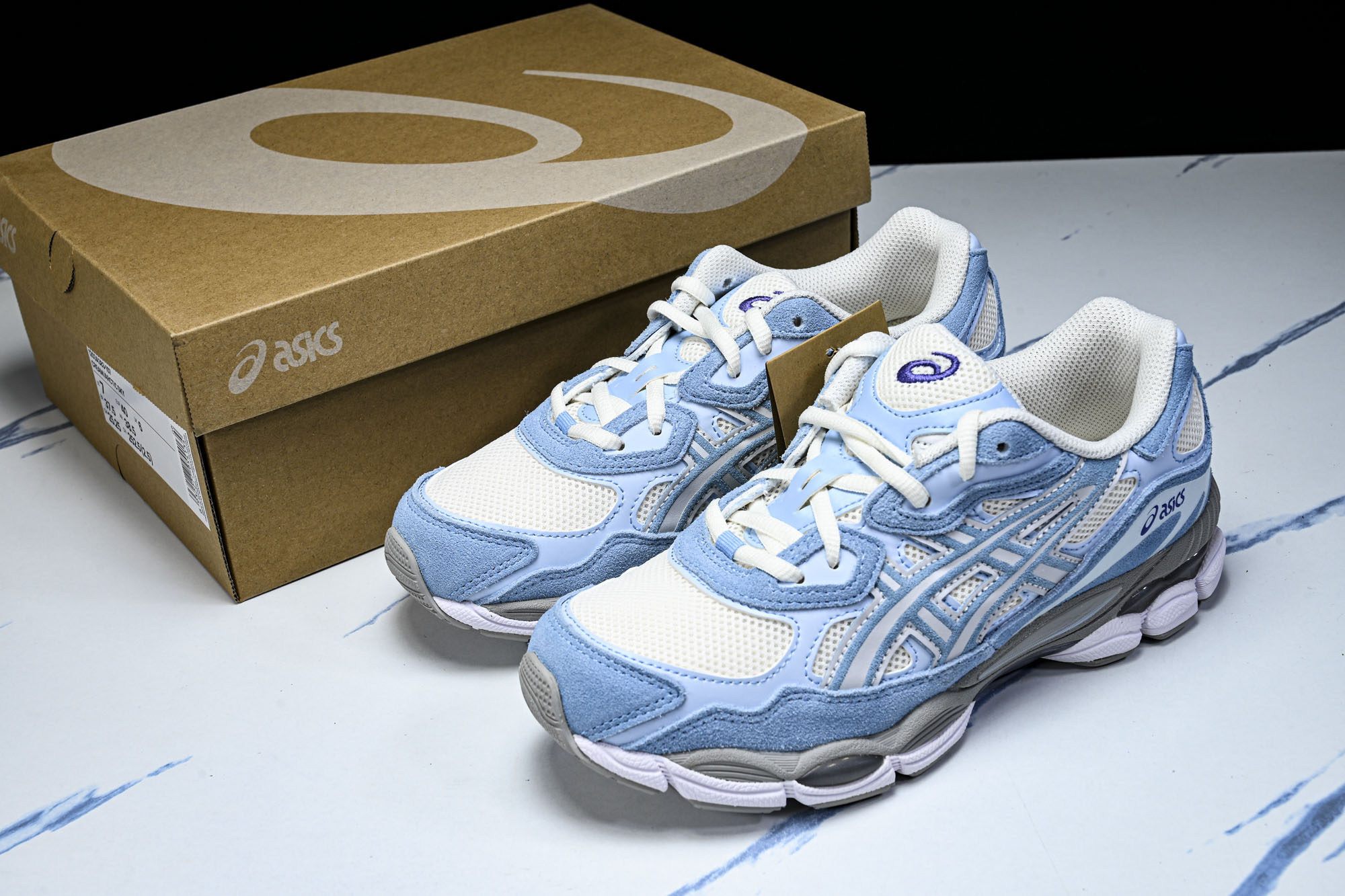外贸平台 ASICS Gel-NYC Cream Arctic Sky 蓝色 1203A383-107 #YZ002-2 外贸平台 ASICS Gel-NYC Cream Arctic Sky 蓝色 1203A383-107 #YZ002-2