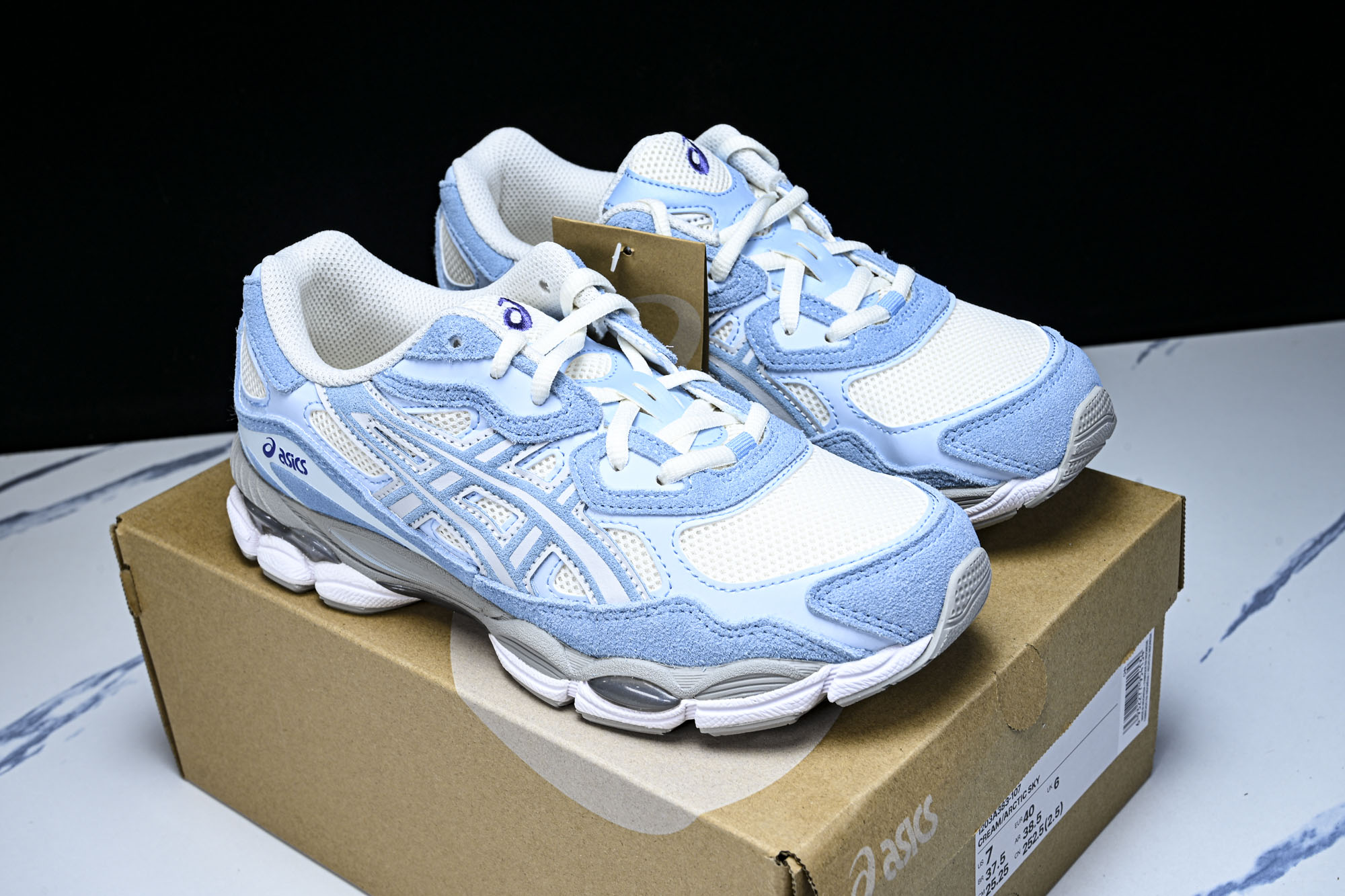 外贸平台 ASICS Gel-NYC Cream Arctic Sky 蓝色 1203A383-107 #YZ002-2 外贸平台 ASICS Gel-NYC Cream Arctic Sky 蓝色 1203A383-107 #YZ002-2