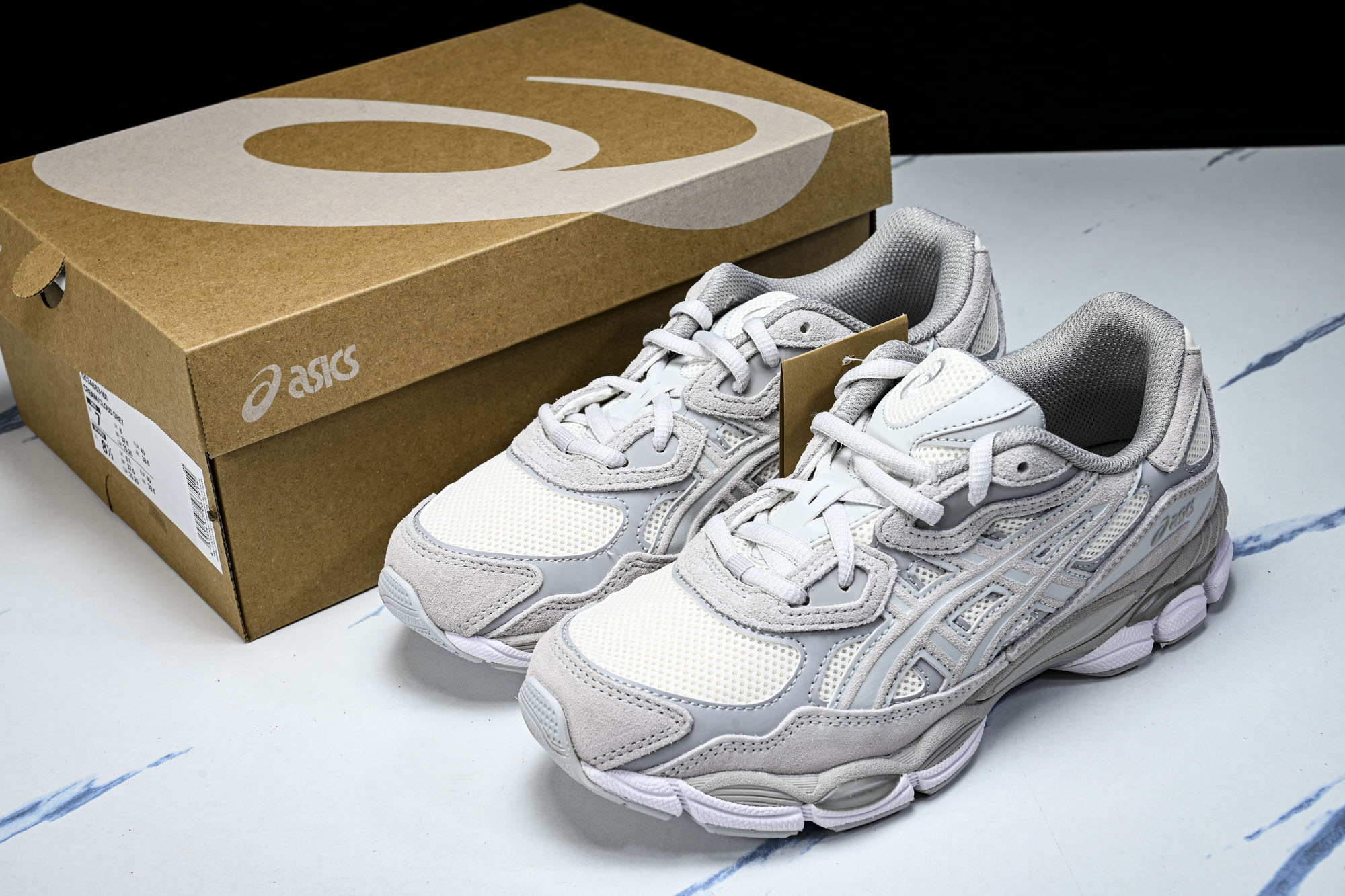 外贸平台 ASICS Gel-NYC Cream Cloud Grey 灰色 1203A663-101 #YZ002-2 外贸平台 ASICS Gel-NYC Cream Cloud Grey 灰色 1203A663-101 #YZ002-2