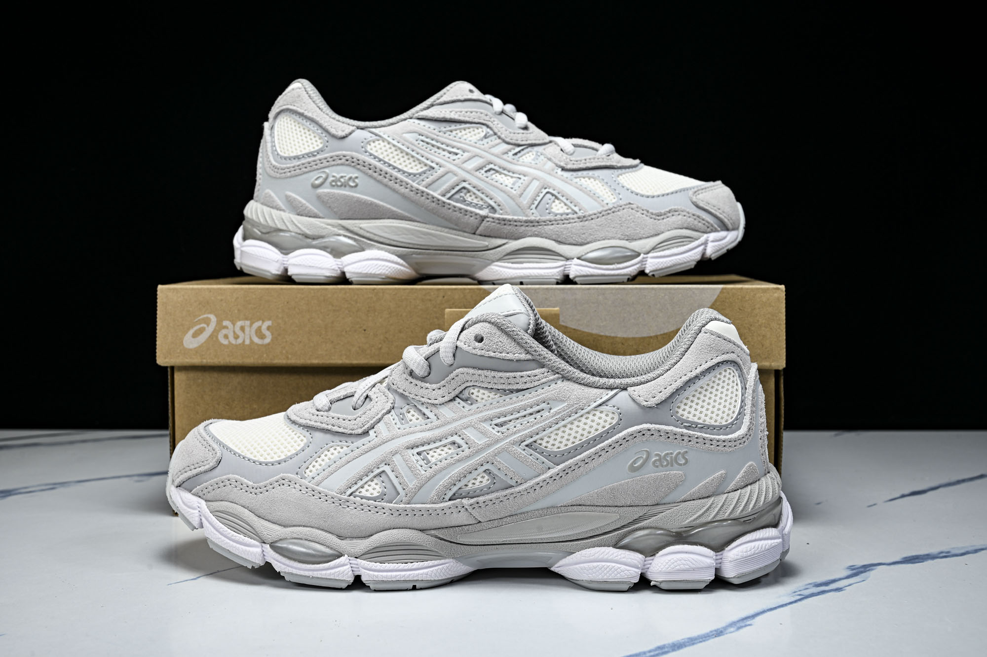 外贸平台 ASICS Gel-NYC Cream Cloud Grey 灰色 1203A663-101 #YZ002-2 外贸平台 ASICS Gel-NYC Cream Cloud Grey 灰色 1203A663-101 #YZ002-2
