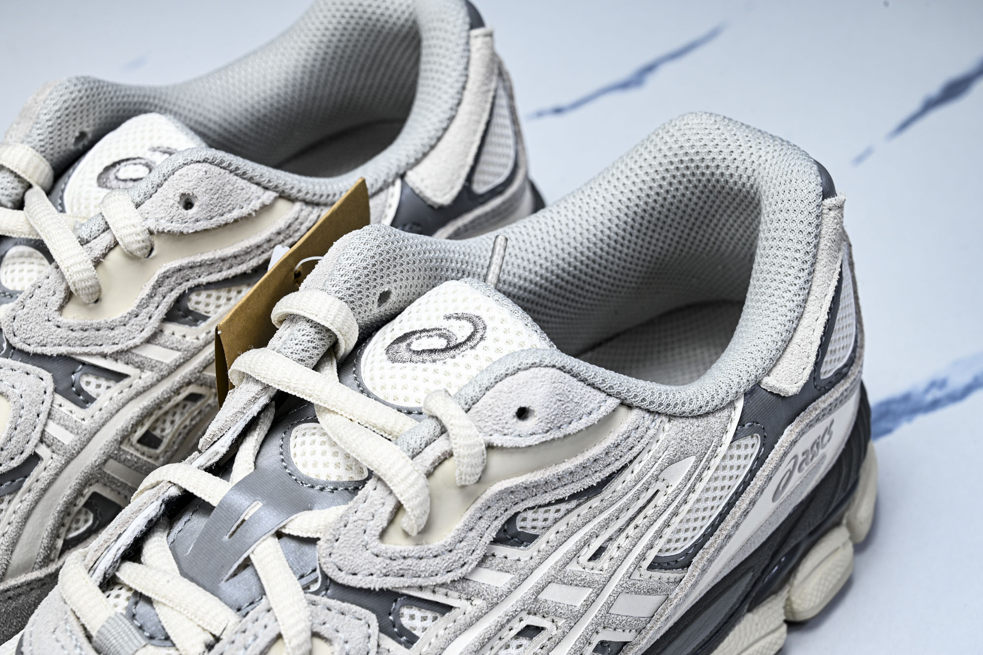 外贸平台 ASICS Gel-NYC Oyster Grey 浅灰色1201A789-103 #YZ002-2 纯原 1