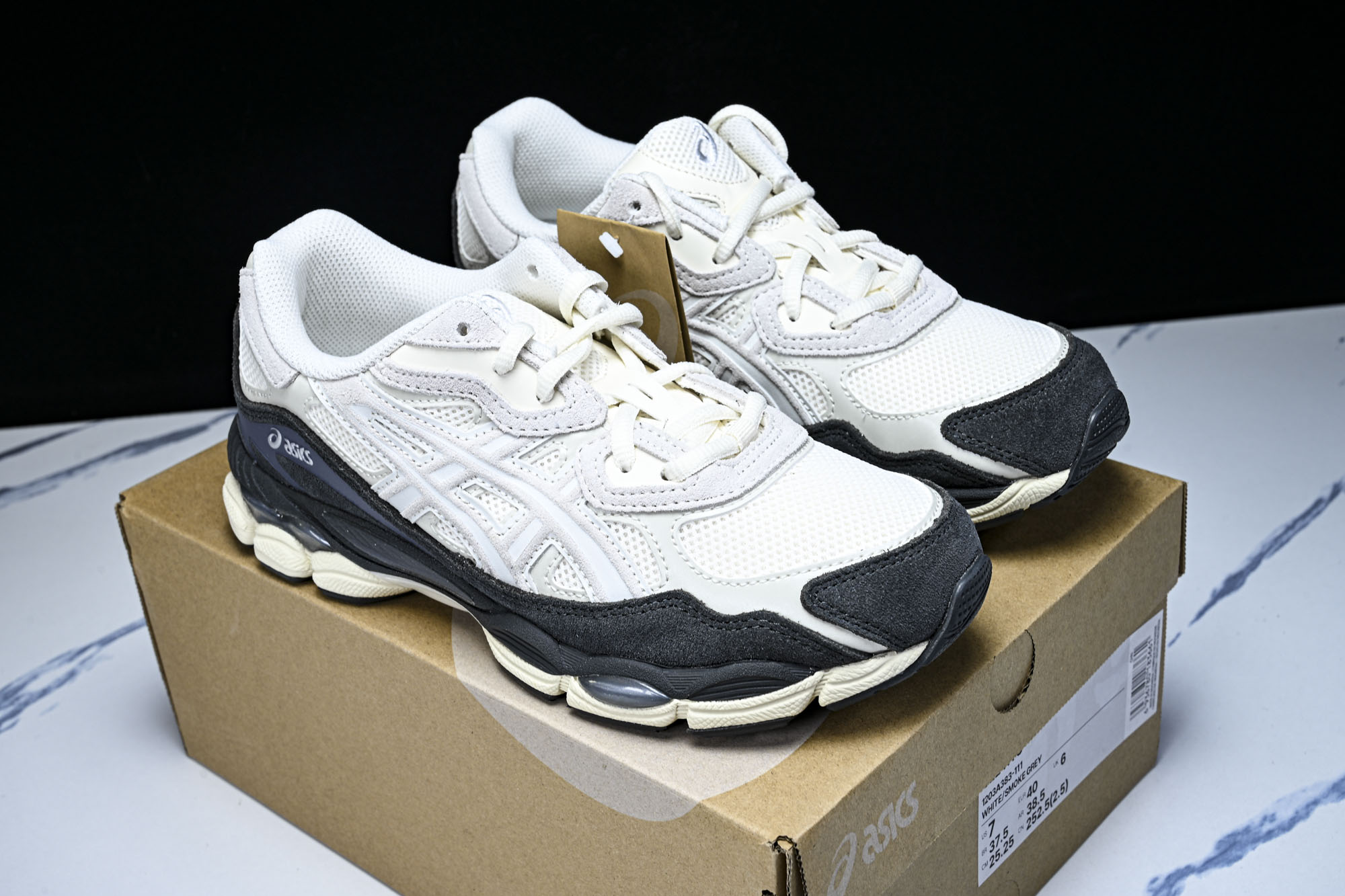 外贸平台 ASICS Gel-NYC White Smoke Grey 烟灰白 1203A383-111 #YZ002- 外贸平台 ASICS Gel-NYC White Smoke Grey 烟灰白 1203A383-111 #YZ002-
