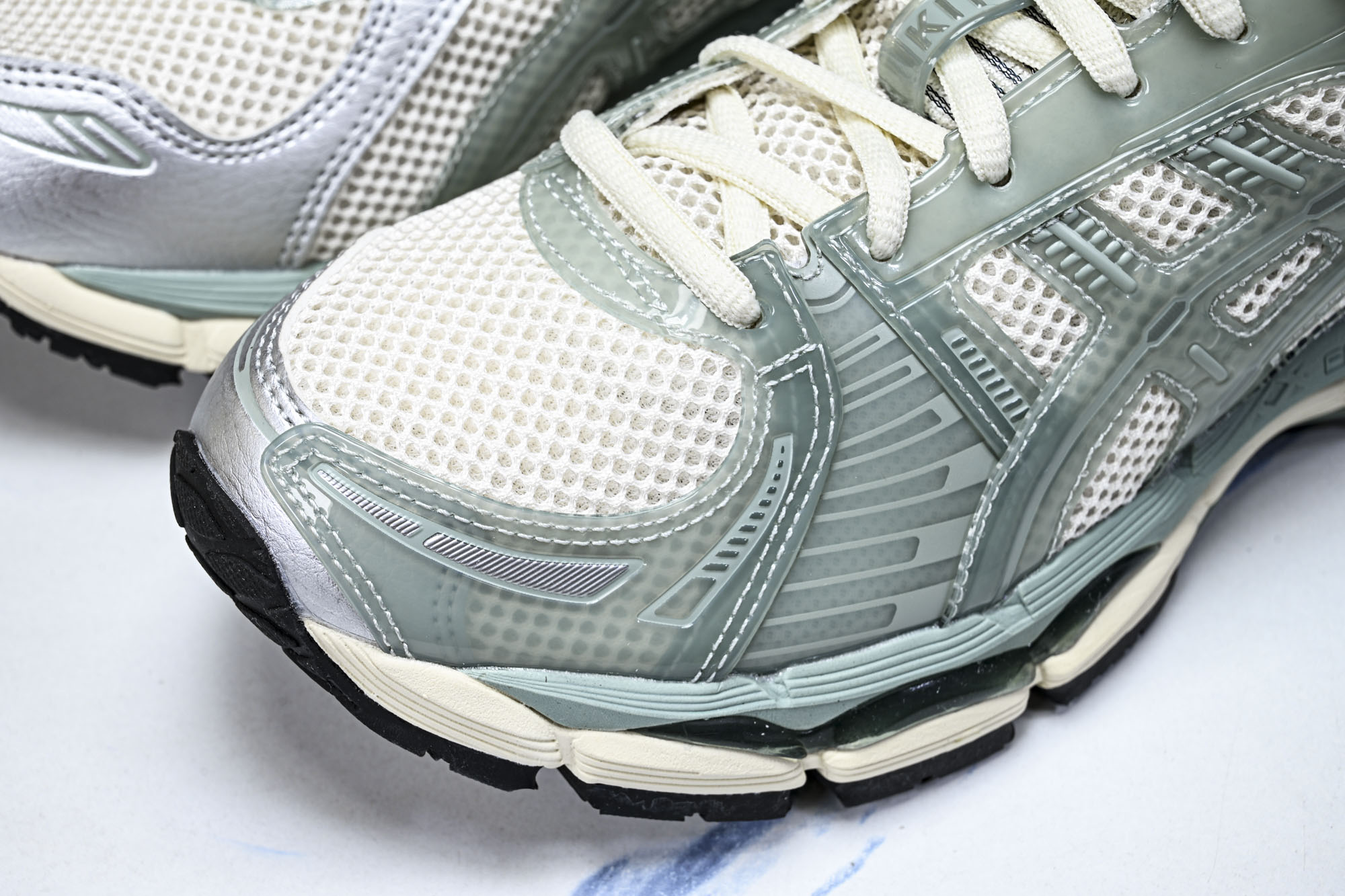 ASICS Gel-Kayano 12.1 Kith Cream Sage 浅绿白 1203A675-100 #YZ00