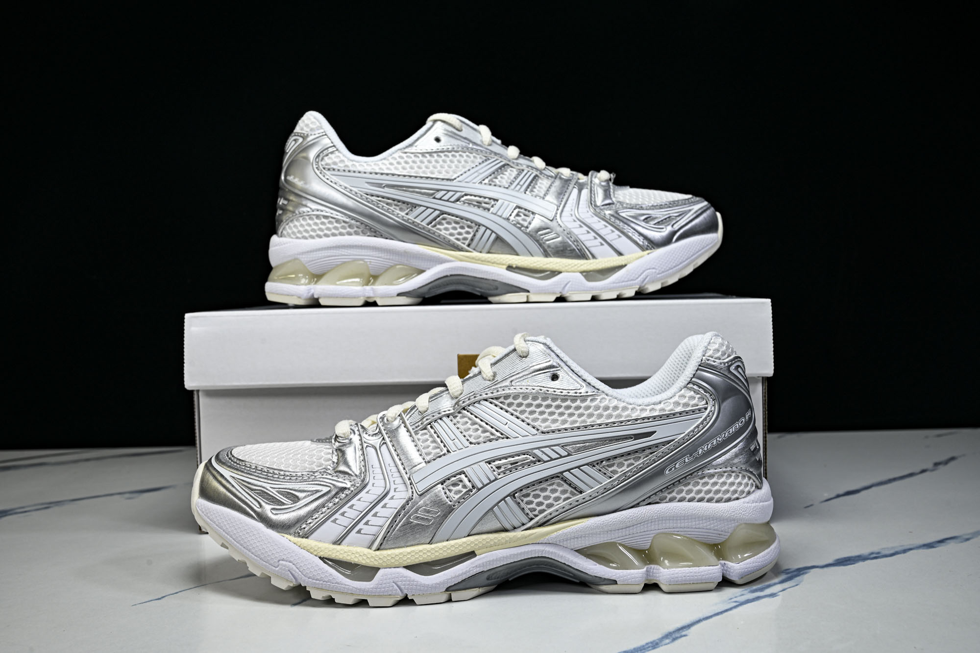 Asics Gel-Kayano 14 亚瑟士运动休闲透气专业跑鞋1201A457-100 #YZ002-2 纯原 1: Asics Gel-Kayano 14 亚瑟士运动休闲透气专业跑鞋1201A457-100 #YZ002-2 纯原 1:
