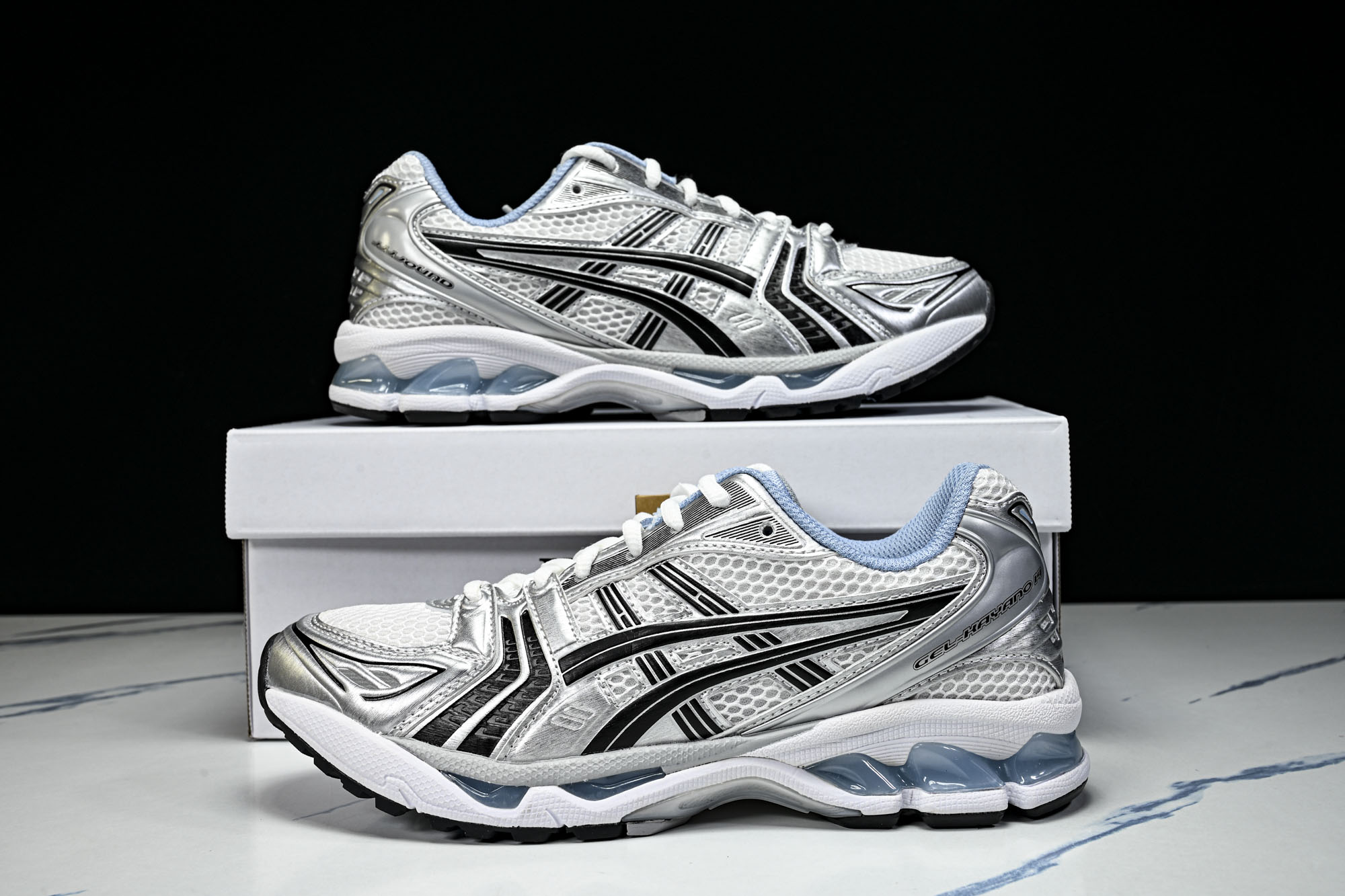Asics Gel-Kayano 14 亚瑟士运动休闲透气专业跑鞋1203A961-101 #YZ002-2 纯原 1: