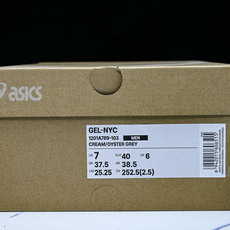 ASICS Gel-NYC Oyster Grey 浅灰色1201A789-103 #YZ002-2 纯原 1:1的材料 ASICS Gel-NYC Oyster Grey 浅灰色1201A789-103 #YZ002-2 纯原 1:1的材料
