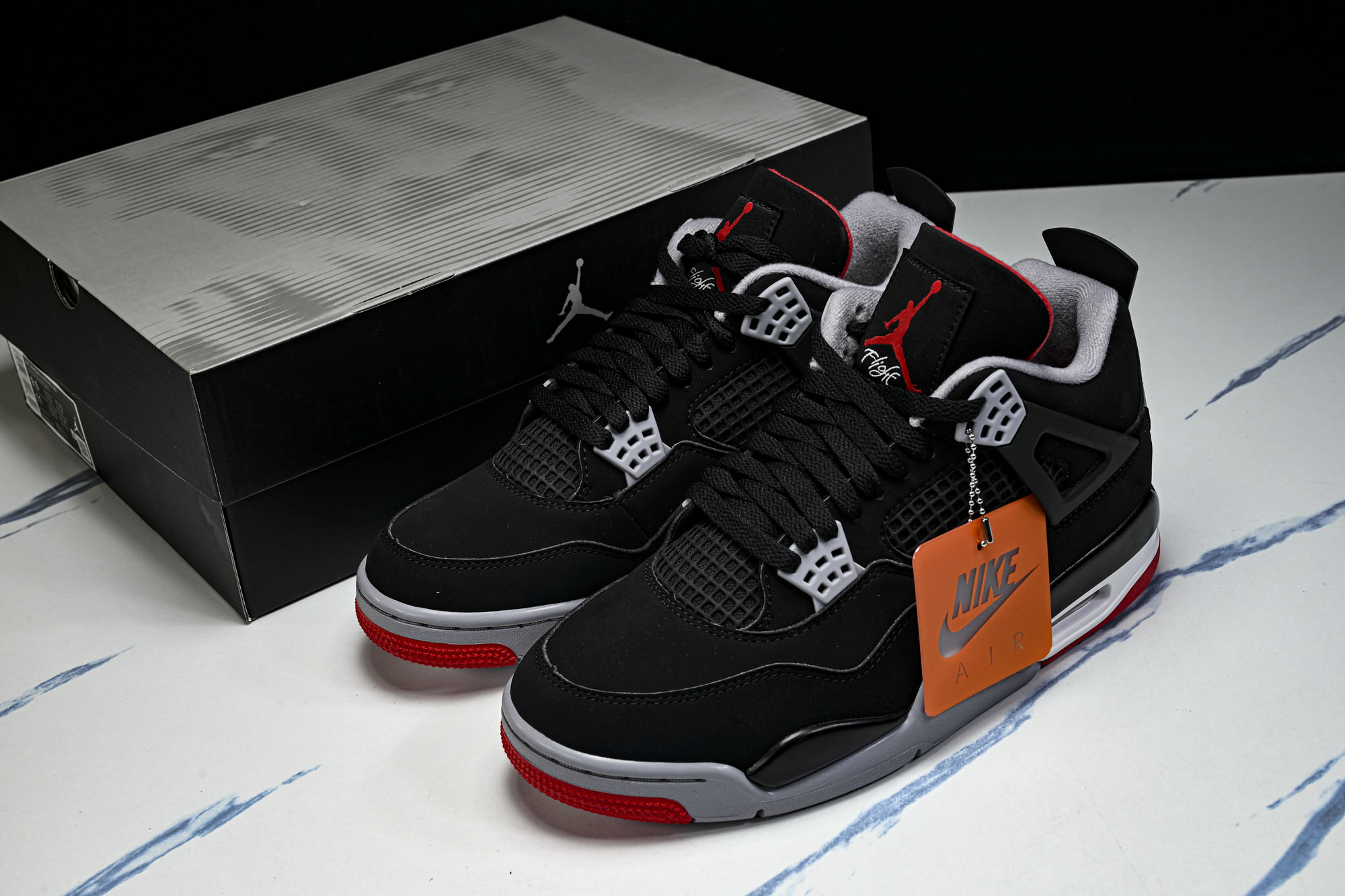 Air Jordan 4 Retro _Bred_ AJ4 乔4黑红2.0 IX8180-001 #YZ015 大厂出品 Air Jordan 4 Retro _Bred_ AJ4 乔4黑红2.0 IX8180-001 #YZ015 大厂出品