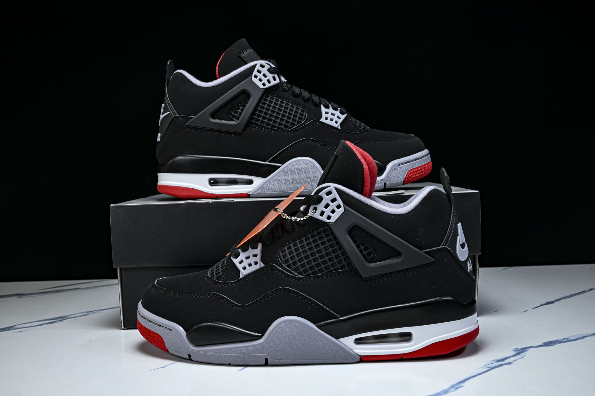 Air Jordan 4 Retro _Bred_ AJ4 乔4黑红2.0 IX8180-001 #YZ015 大厂出品 Air Jordan 4 Retro _Bred_ AJ4 乔4黑红2.0 IX8180-001 #YZ015 大厂出品