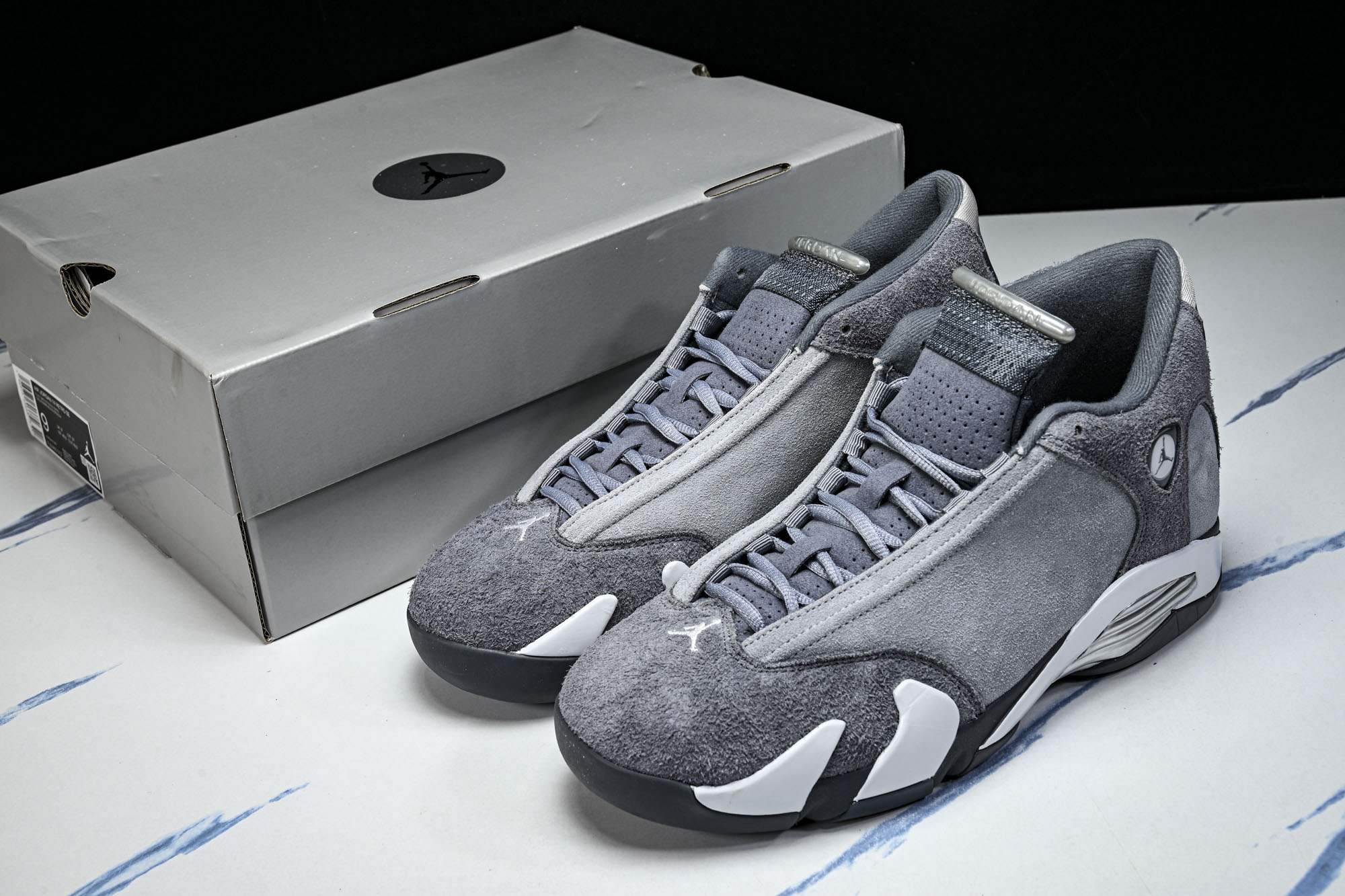 Air Jordan AJ14 灰白 FJ3460-012 #YZ022-1 原楦原档案数据开模打造 原厂中底拉帮钢印 Air Jordan AJ14 灰白 FJ3460-012 #YZ022-1 原楦原档案数据开模打造 原厂中底拉帮钢印
