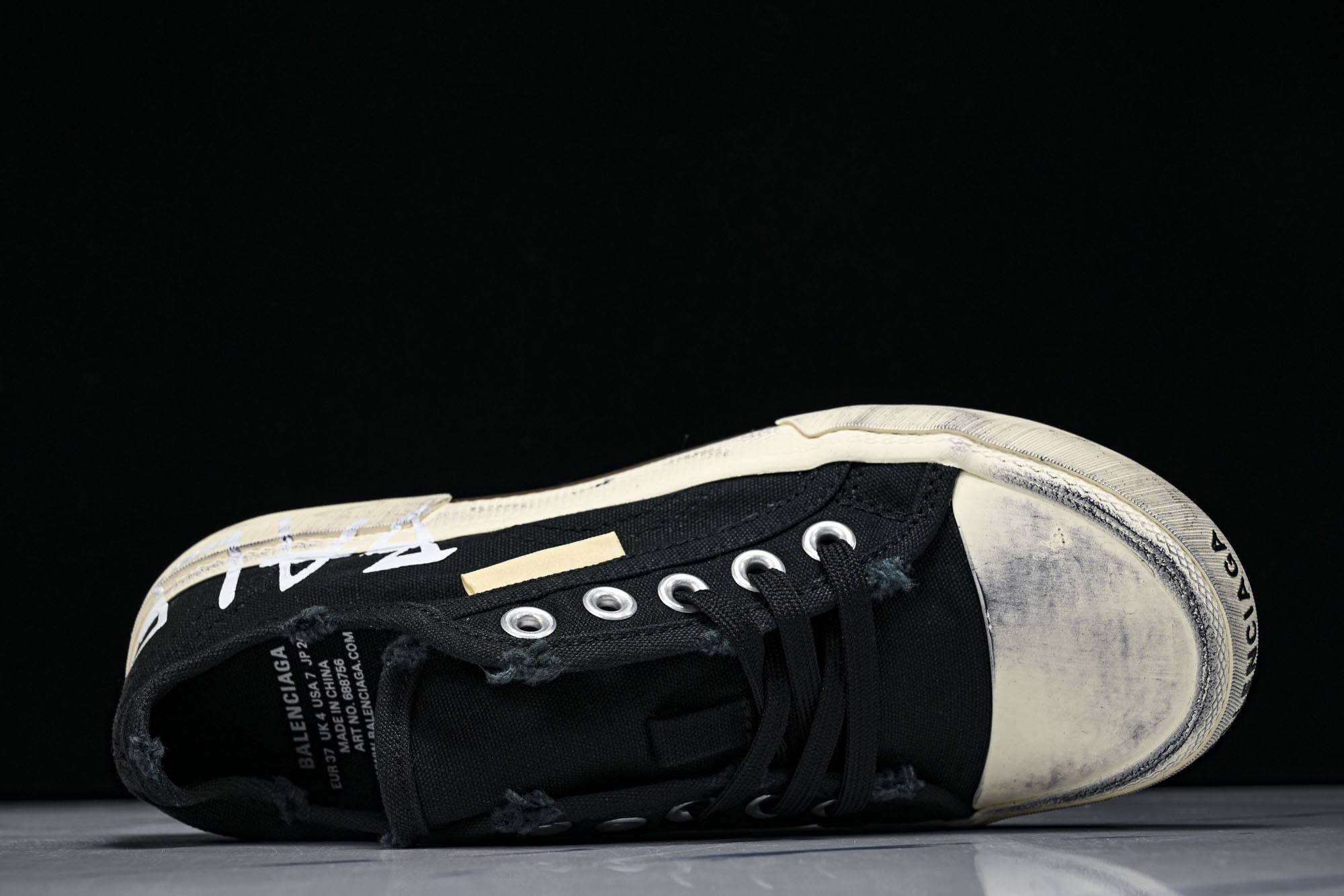 Balenciaga Paris Low 巴黎世家磨损做旧低帮系带时尚拖鞋W3RR5-1099 #YZ018 35 36 Balenciaga Paris Low 巴黎世家磨损做旧低帮系带时尚拖鞋W3RR5-1099 #YZ018 35 36
