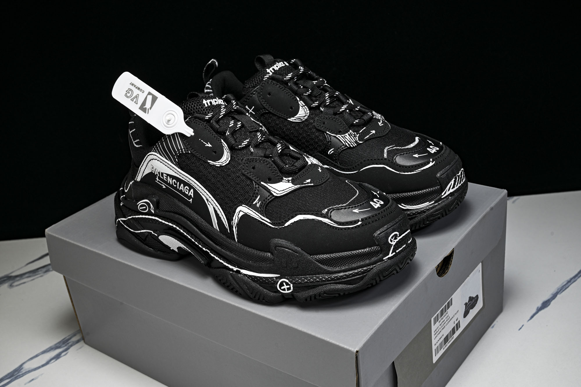 纯原 Balenciaga Triple S 巴黎世家复古老爹鞋 W2FW6-0102 #YZ018-5 原标原盒 最高 纯原 Balenciaga Triple S 巴黎世家复古老爹鞋 W2FW6-0102 #YZ018-5 原标原盒 最高