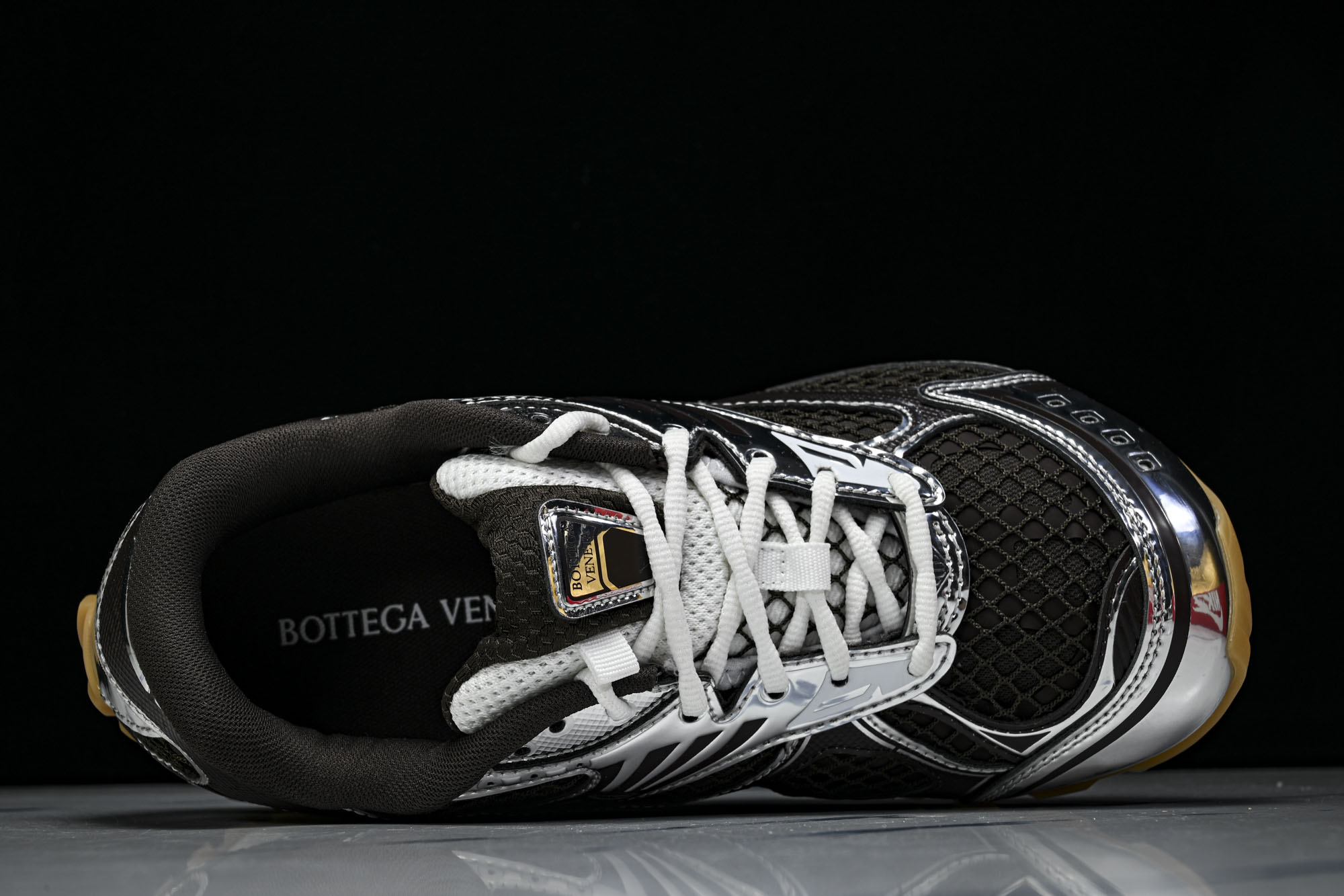 顶级 BOTTEGA VENETA (葆蝶家)男女 同款 Orbit 厚底透气网面休闲运动鞋 原版开发 原材料打造 还原
