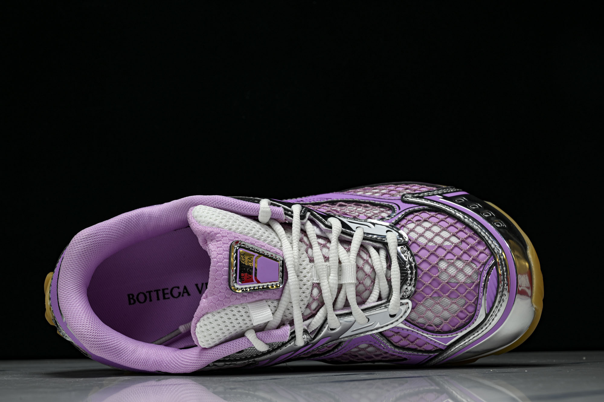 顶级 BOTTEGA VENETA (葆蝶家)男女 同款 Orbit 厚底透气网面休闲运动鞋 原版开发 原材料打造 还原