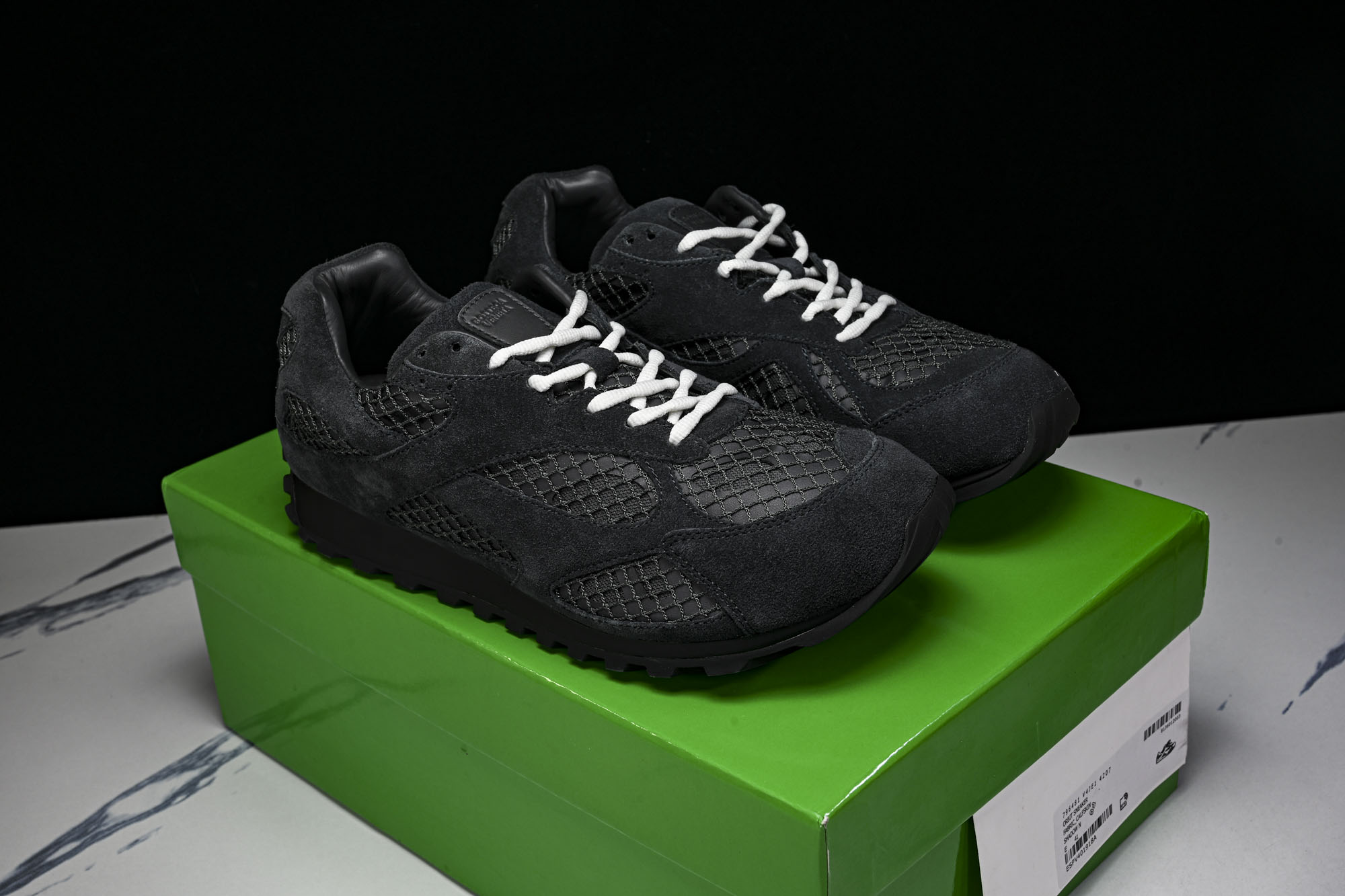 顶级 BOTTEGA VENETA (葆蝶家)男女 同款 Orbit 厚底透气网面休闲运动鞋 原版开发 原材料打造 还原