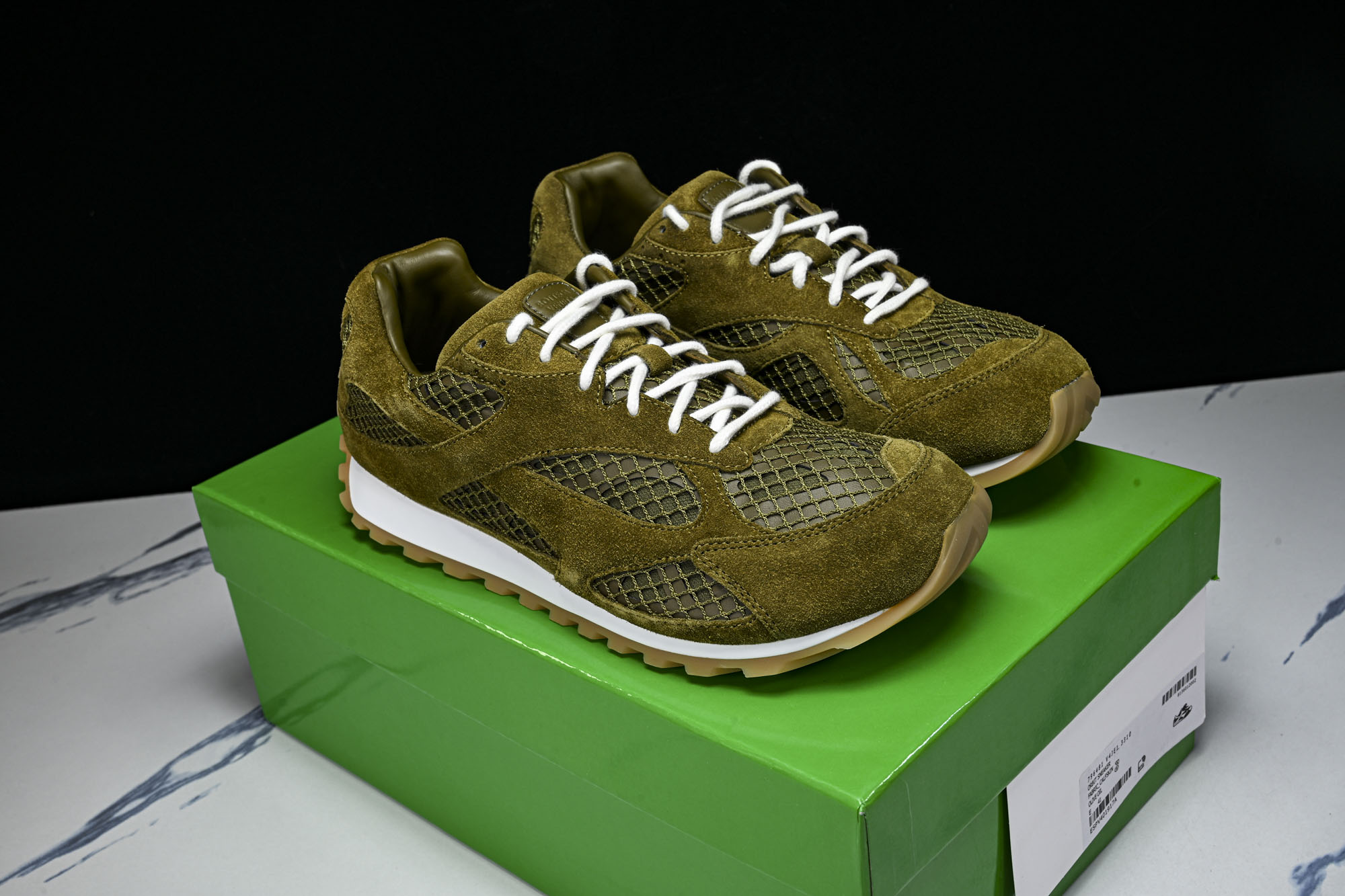 顶级 BOTTEGA VENETA (葆蝶家)男女 同款 Orbit 厚底透气网面休闲运动鞋 原版开发 原材料打造 还原