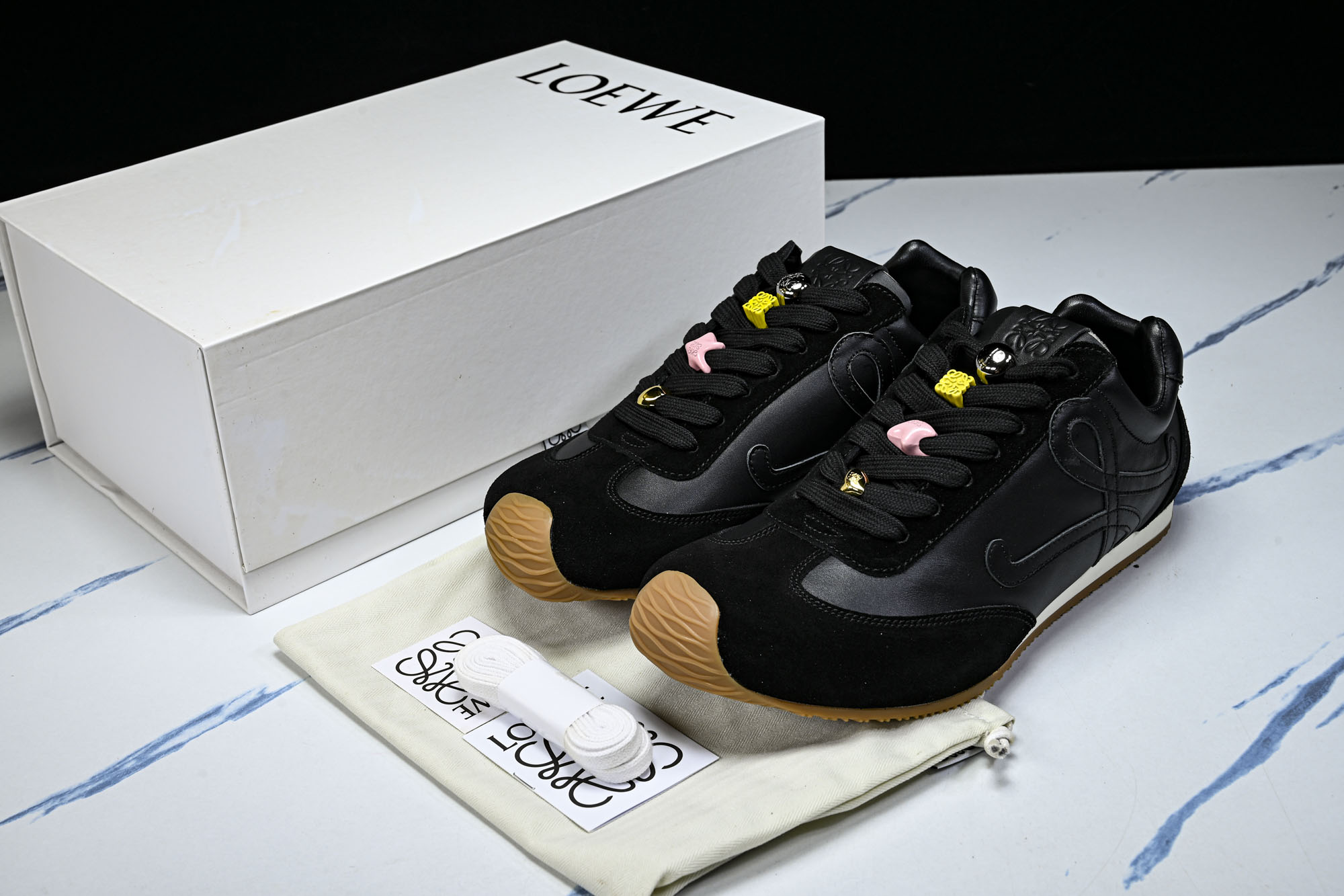 Loewe_罗意威 男女鞋2.0德训鞋尼龙小牛皮跑步运动鞋休闲鞋2026新款_2 #YZ000 全网最快购入原版开发,穿