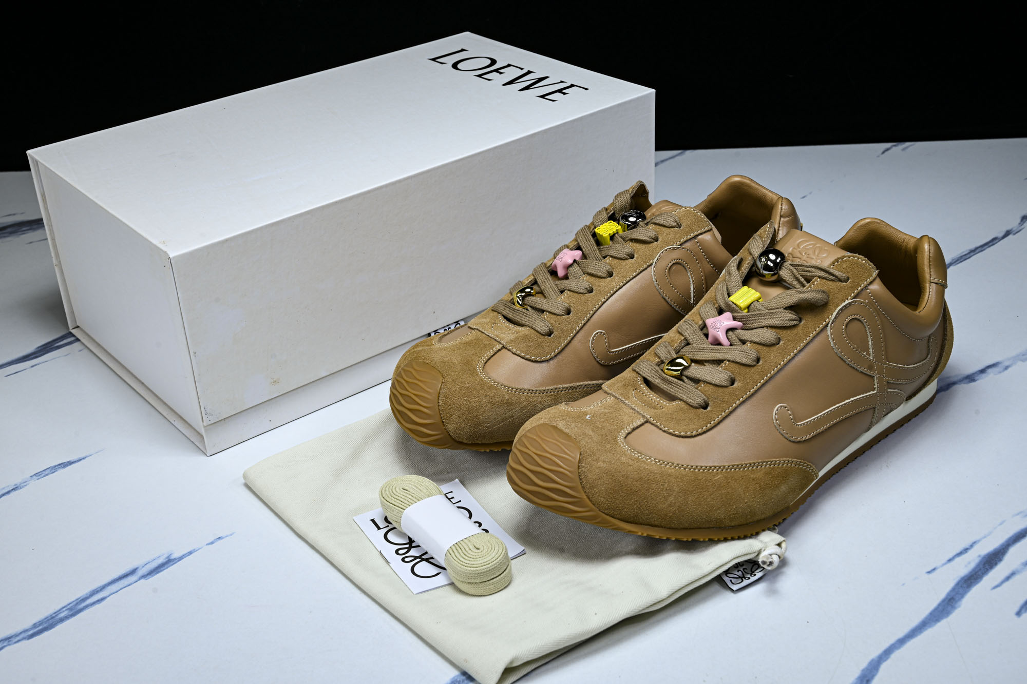 Loewe_罗意威 男女鞋2.0德训鞋尼龙小牛皮跑步运动鞋休闲鞋2026新款_3 #YZ000 全网最快购入原版开发,穿