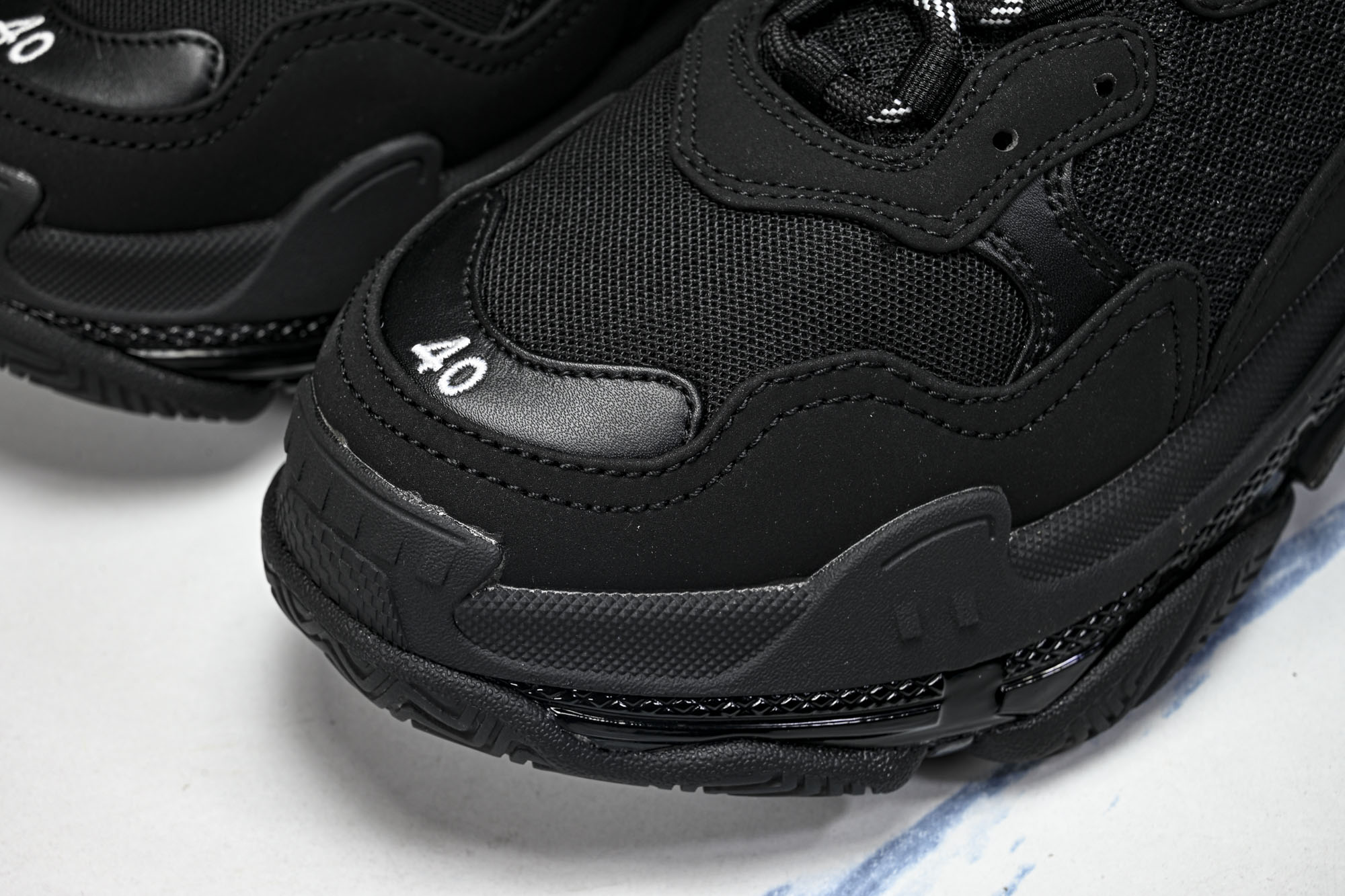 纯原 Balenciaga Triple S 3.0 巴黎世家三代复古休闲跑鞋 全组合氮气水晶大底W1FB3-1001 