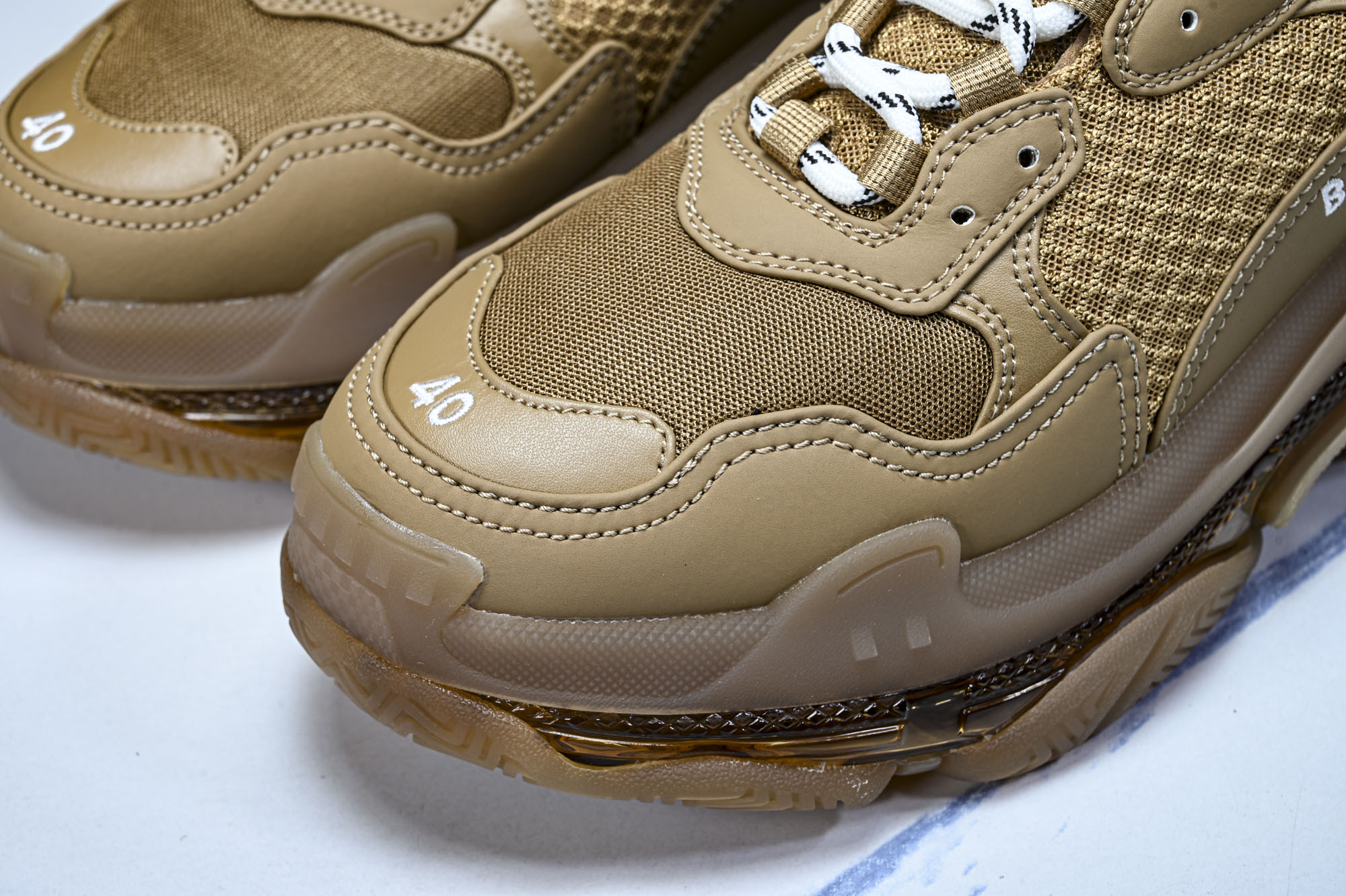 纯原 Balenciaga Triple S 3.0 巴黎世家三代复古休闲跑鞋 全组合氮气水晶大底W1GB5-2005 