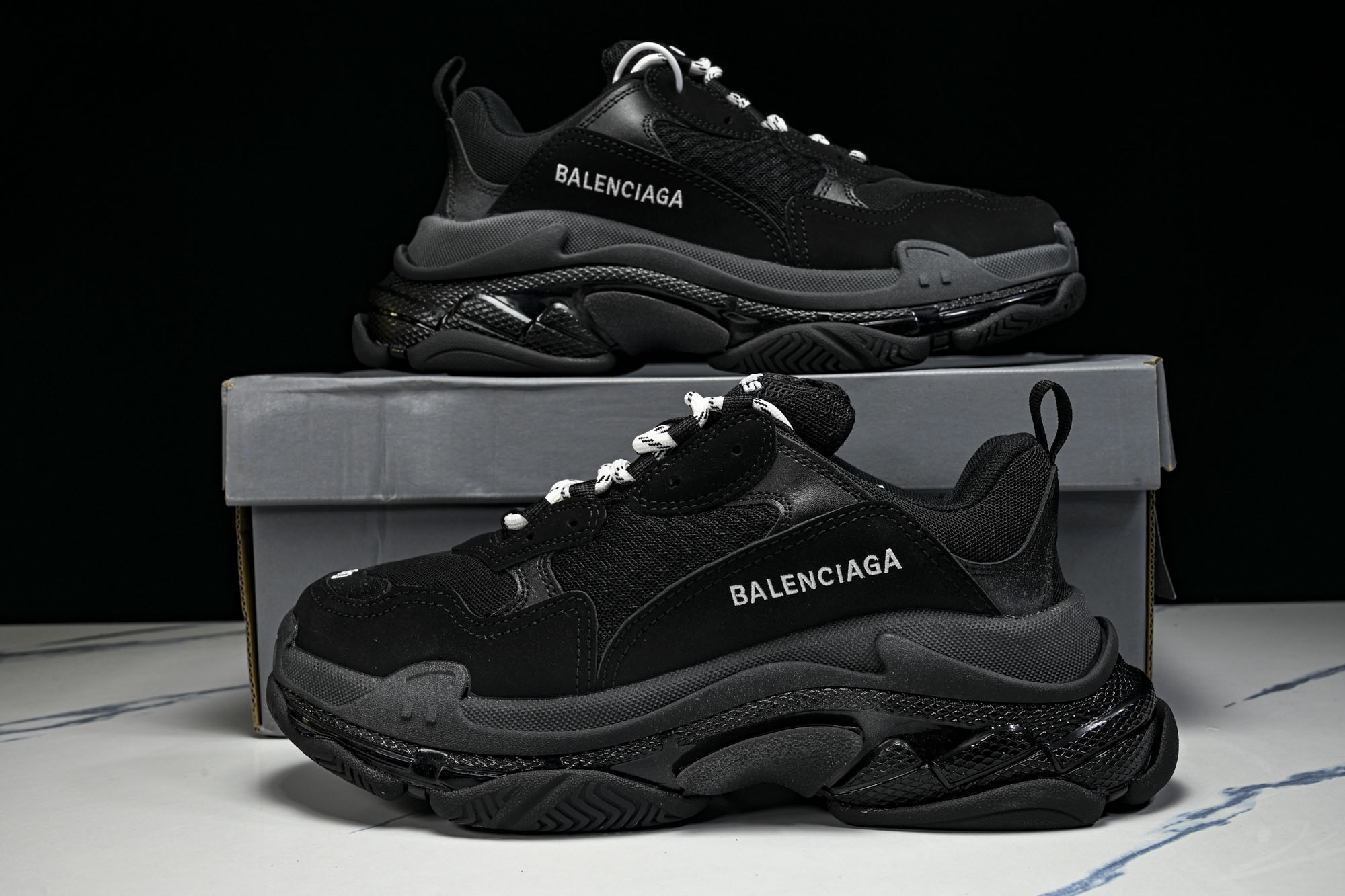 纯原 Balenciaga Triple S 3.0 巴黎世家三代复古休闲跑鞋 全组合氮气水晶大底W2FB1-1000 