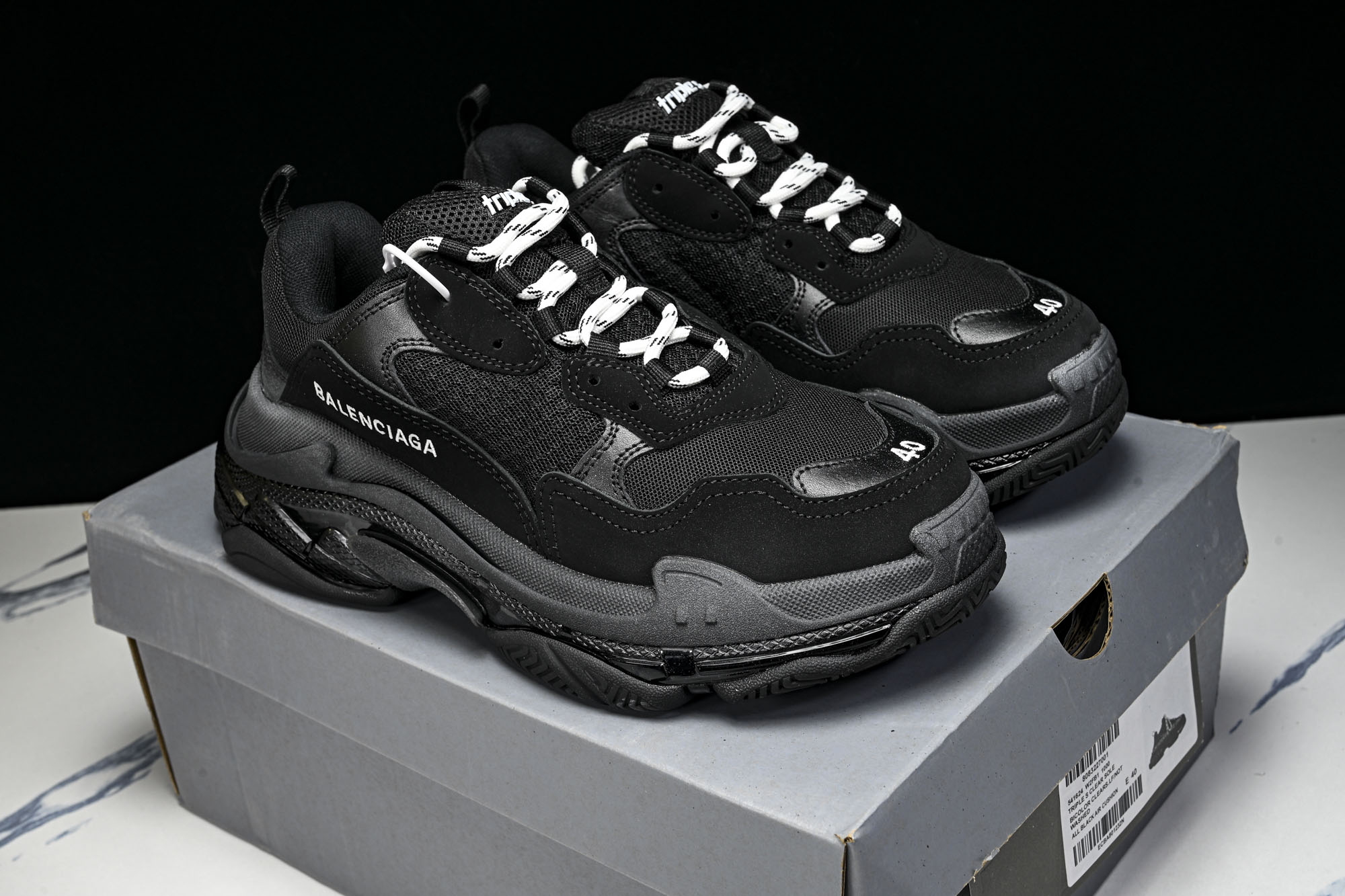 纯原 Balenciaga Triple S 3.0 巴黎世家三代复古休闲跑鞋 全组合氮气水晶大底W2FB1-1000 