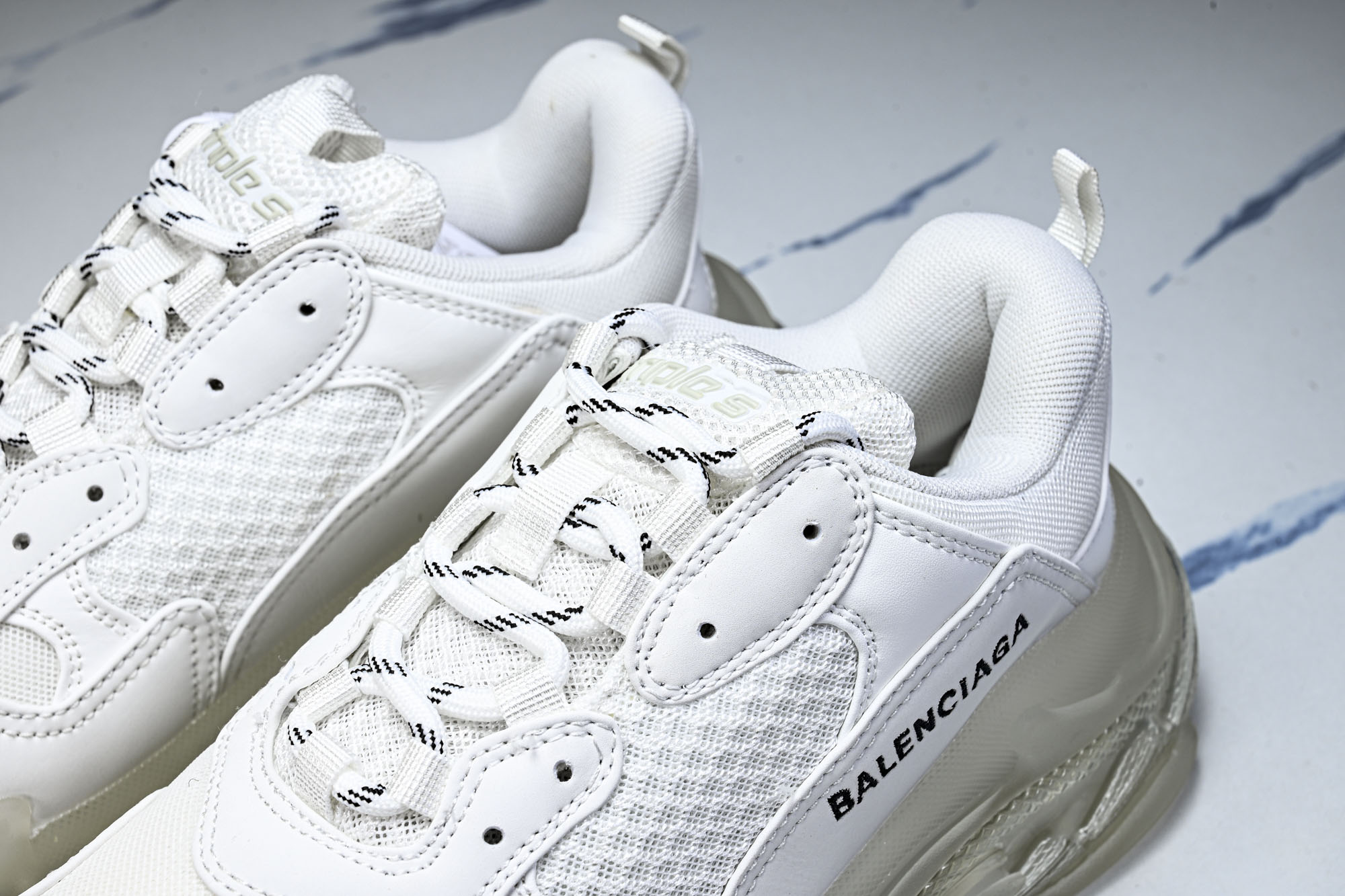 纯原 Balenciaga Triple S 3.0 巴黎世家三代复古休闲跑鞋 全组合氮气水晶大底W2FB1-9000 