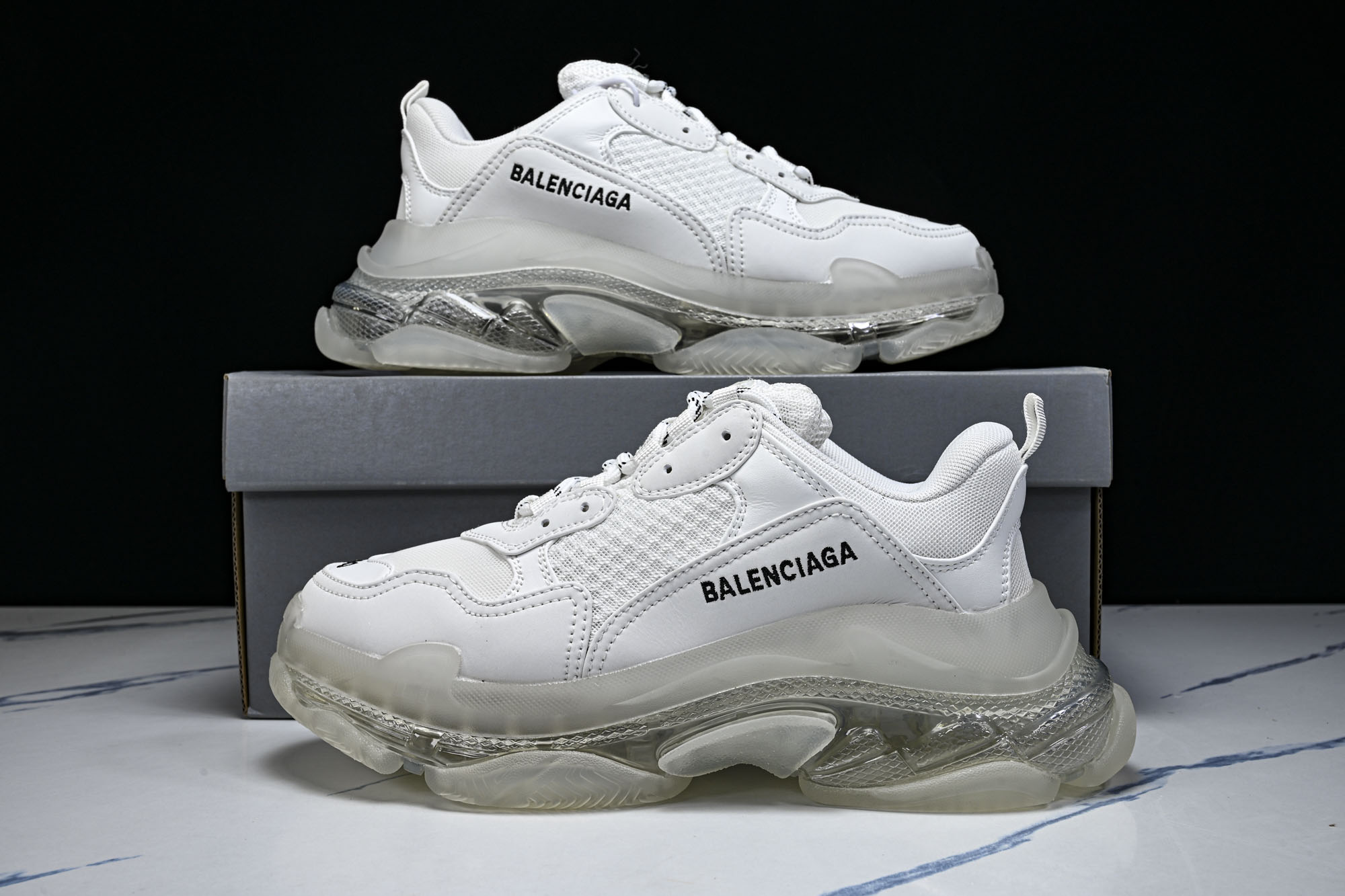 纯原 Balenciaga Triple S 3.0 巴黎世家三代复古休闲跑鞋 全组合氮气水晶大底W2FB1-9000 
