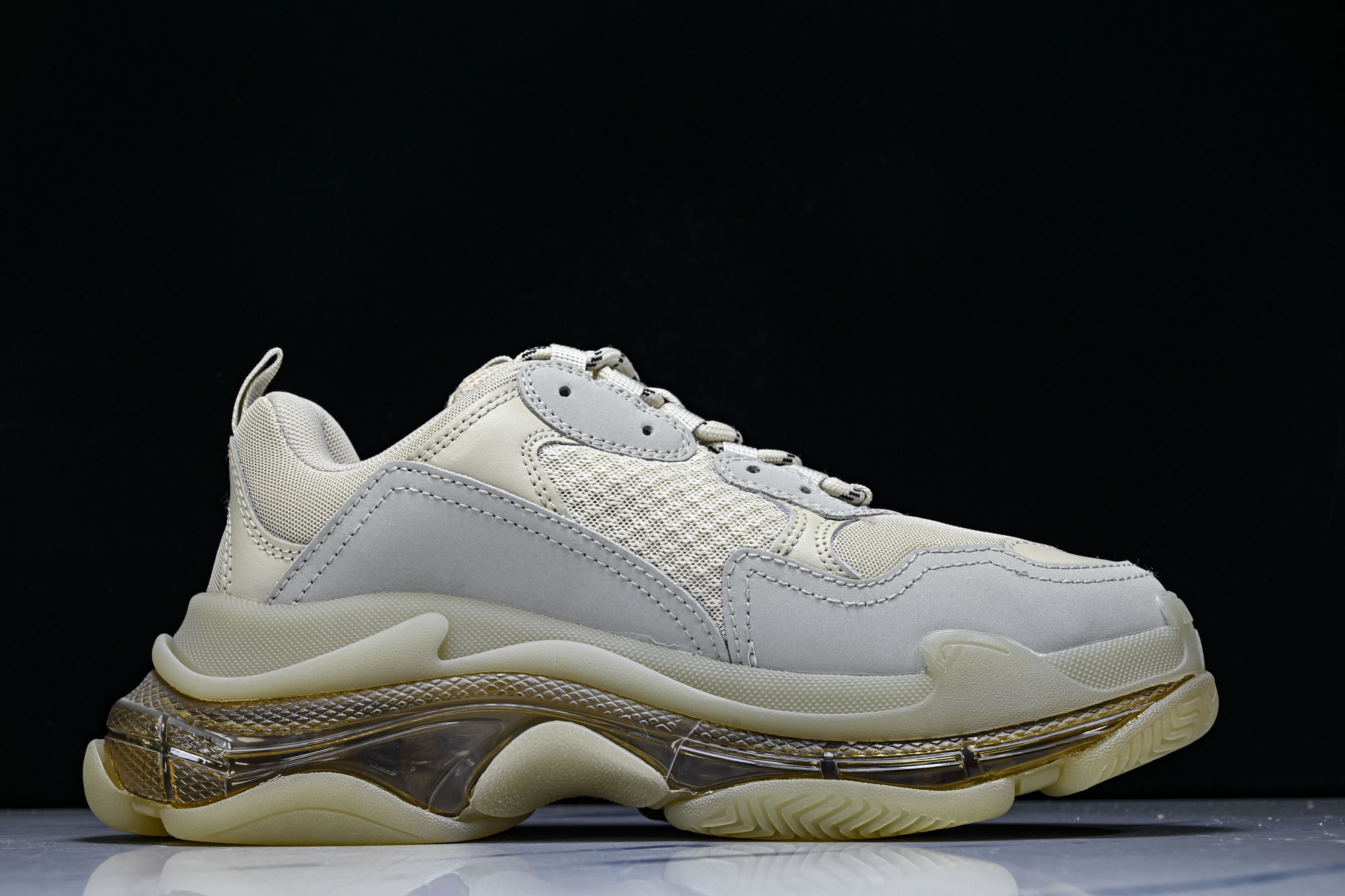 纯原 Balenciaga Triple S 3.0 巴黎世家三代复古休闲跑鞋 全组合氮气水晶大底W2FB1-9005 