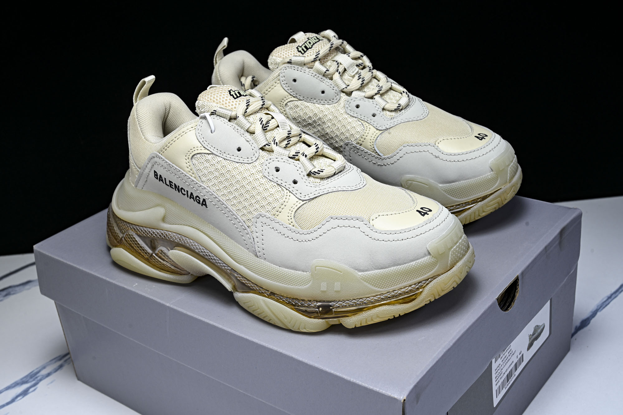 纯原 Balenciaga Triple S 3.0 巴黎世家三代复古休闲跑鞋 全组合氮气水晶大底W2FB1-9005 