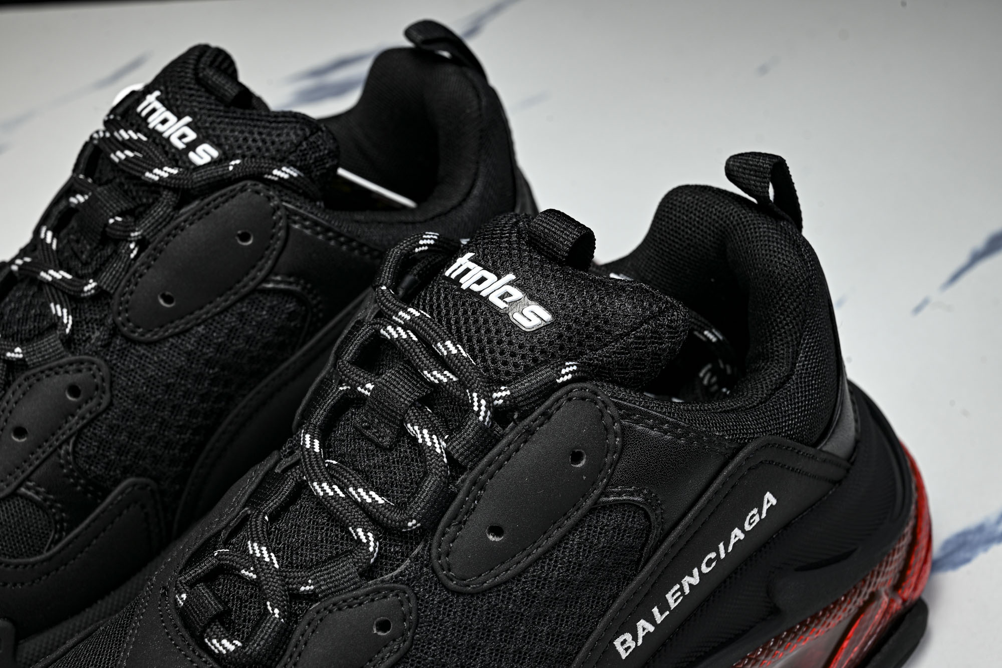 纯原 Balenciaga Triple S 3.0 巴黎世家三代复古休闲跑鞋 全组合氮气水晶大底W2FR1-1053 