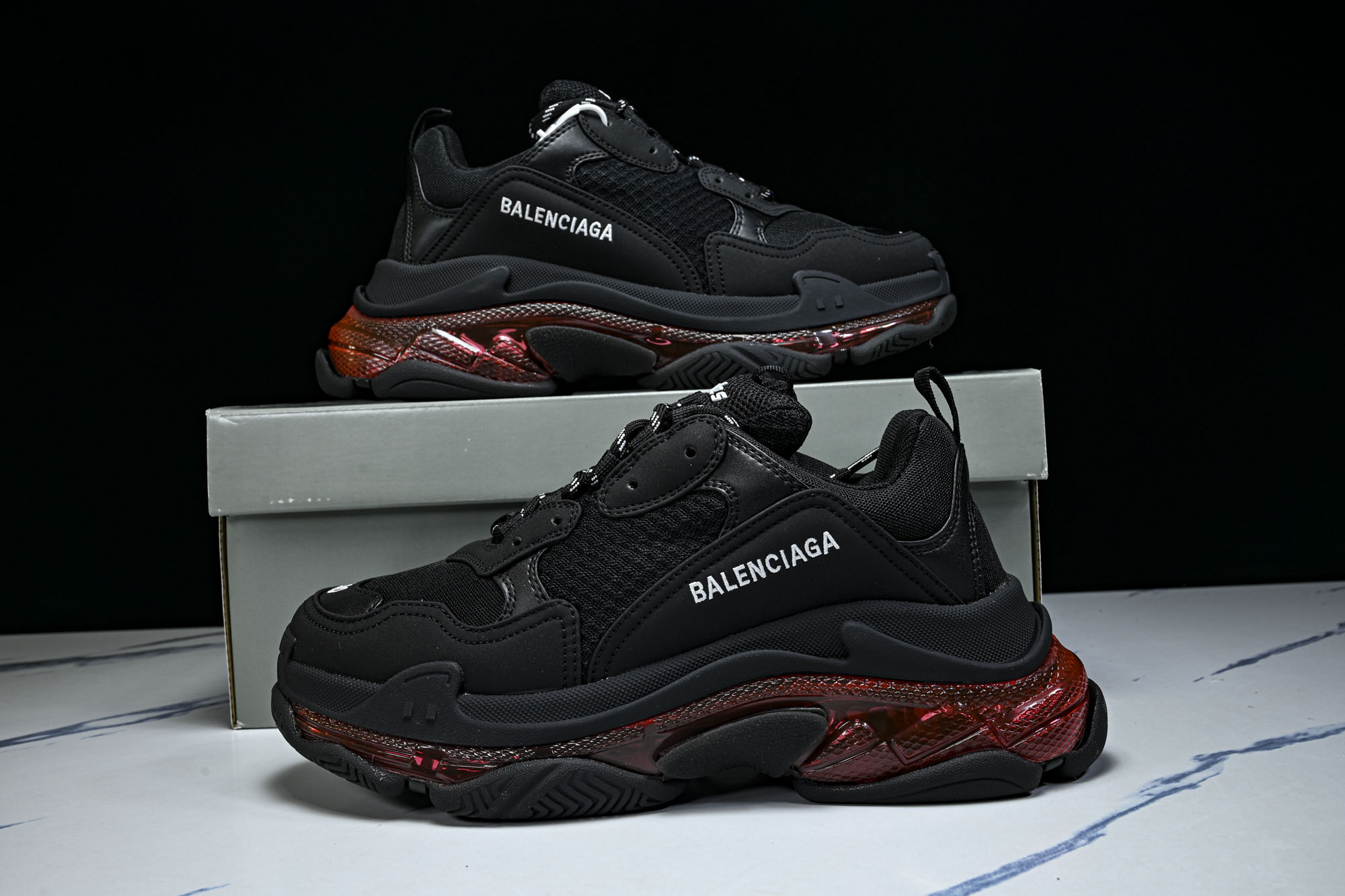 纯原 Balenciaga Triple S 3.0 巴黎世家三代复古休闲跑鞋 全组合氮气水晶大底W2FR1-1053 