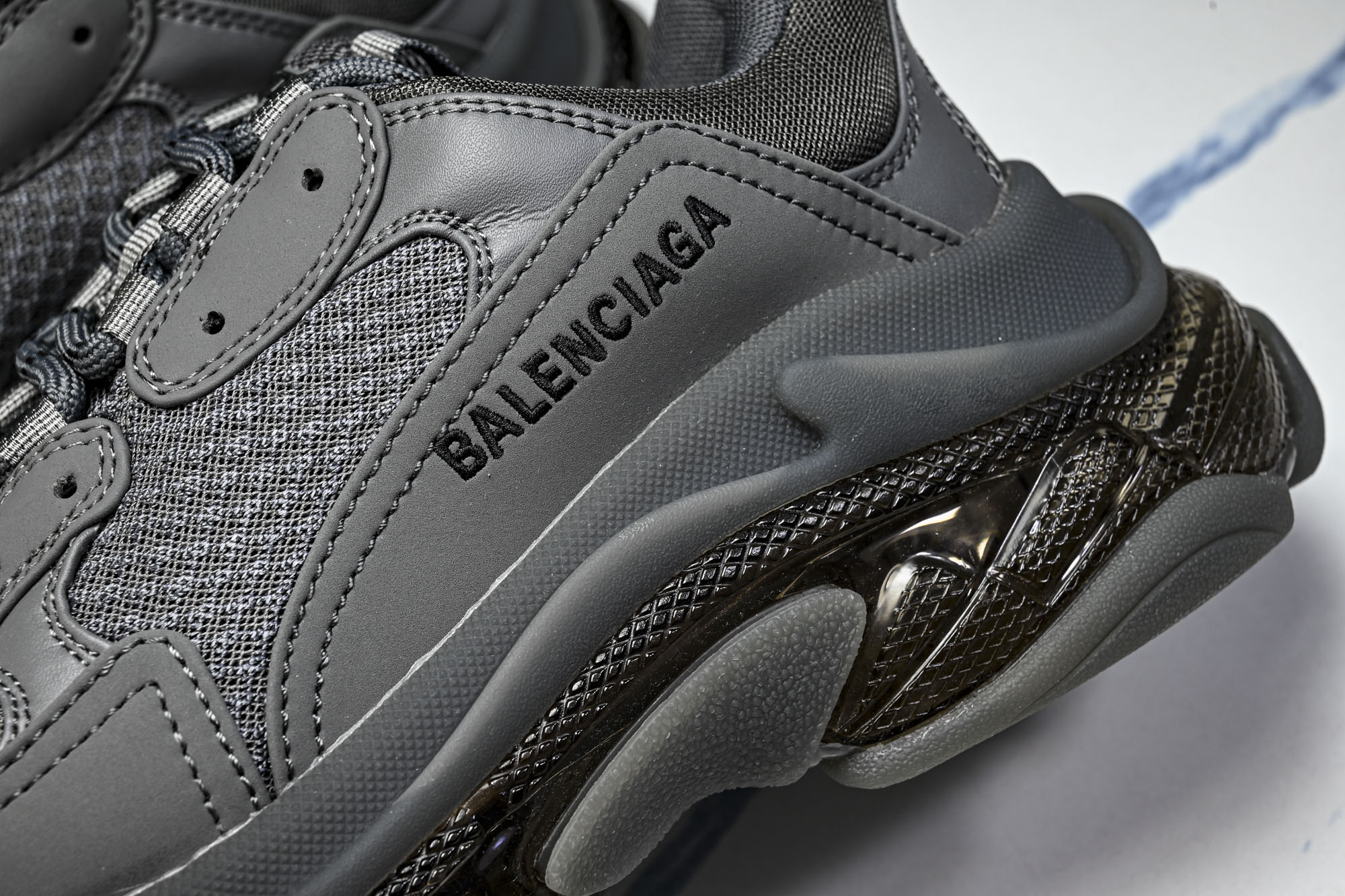 纯原 Balenciaga Triple S 3.0 巴黎世家三代复古休闲跑鞋 全组合氮气水晶大底W2GA1-1801 