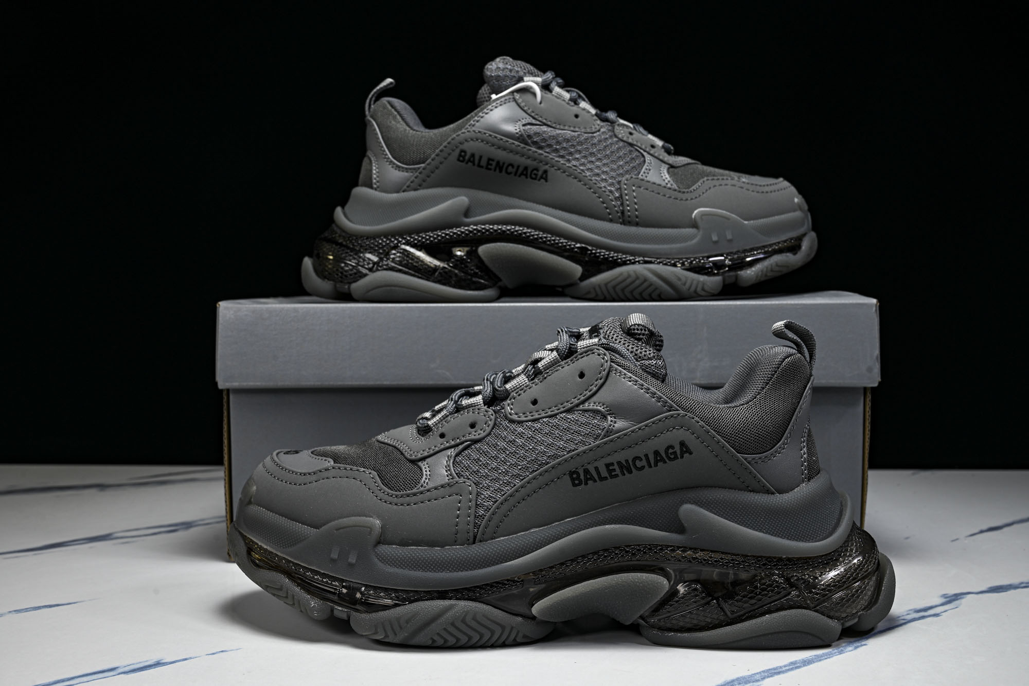 纯原 Balenciaga Triple S 3.0 巴黎世家三代复古休闲跑鞋 全组合氮气水晶大底W2GA1-1801 