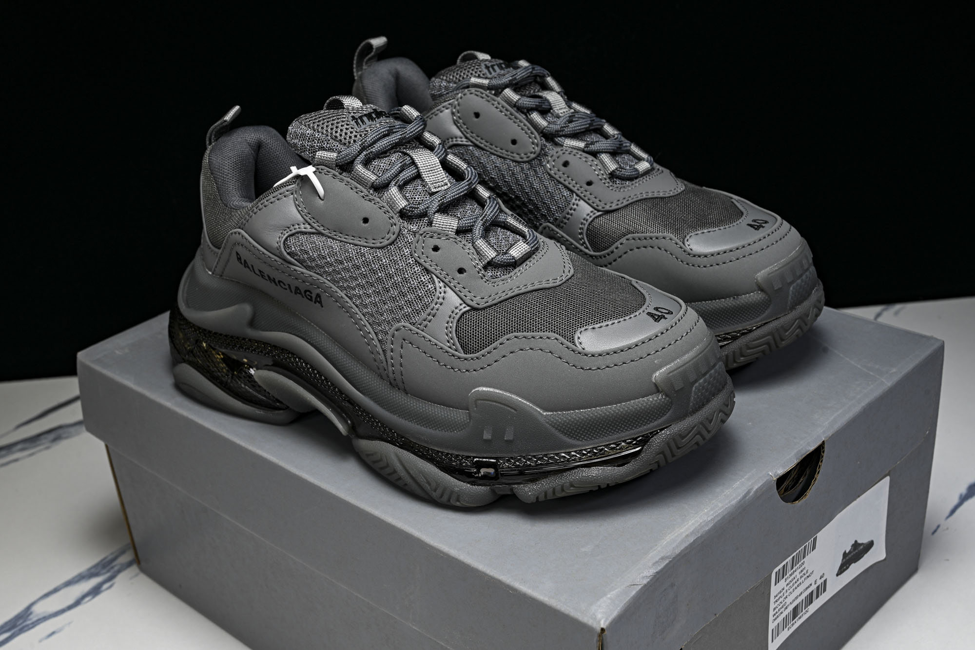 纯原 Balenciaga Triple S 3.0 巴黎世家三代复古休闲跑鞋 全组合氮气水晶大底W2GA1-1801 