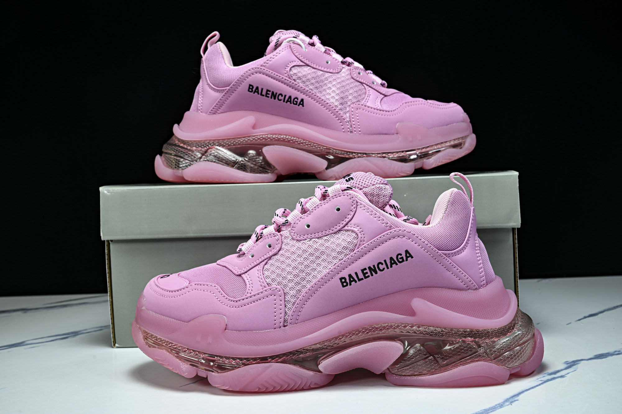 纯原 Balenciaga Triple S 3.0 巴黎世家三代复古休闲跑鞋 全组合氮气水晶大底W2GA1-5760 
