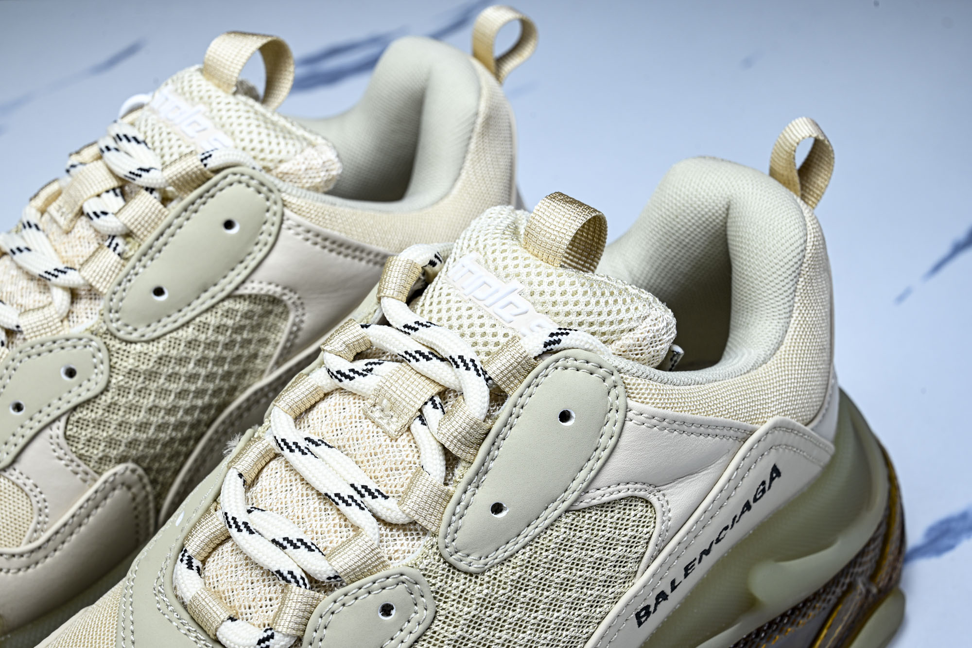 纯原 Balenciaga Triple S 3.0 巴黎世家三代复古休闲跑鞋 全组合氮气水晶大底W2GA1-9100 
