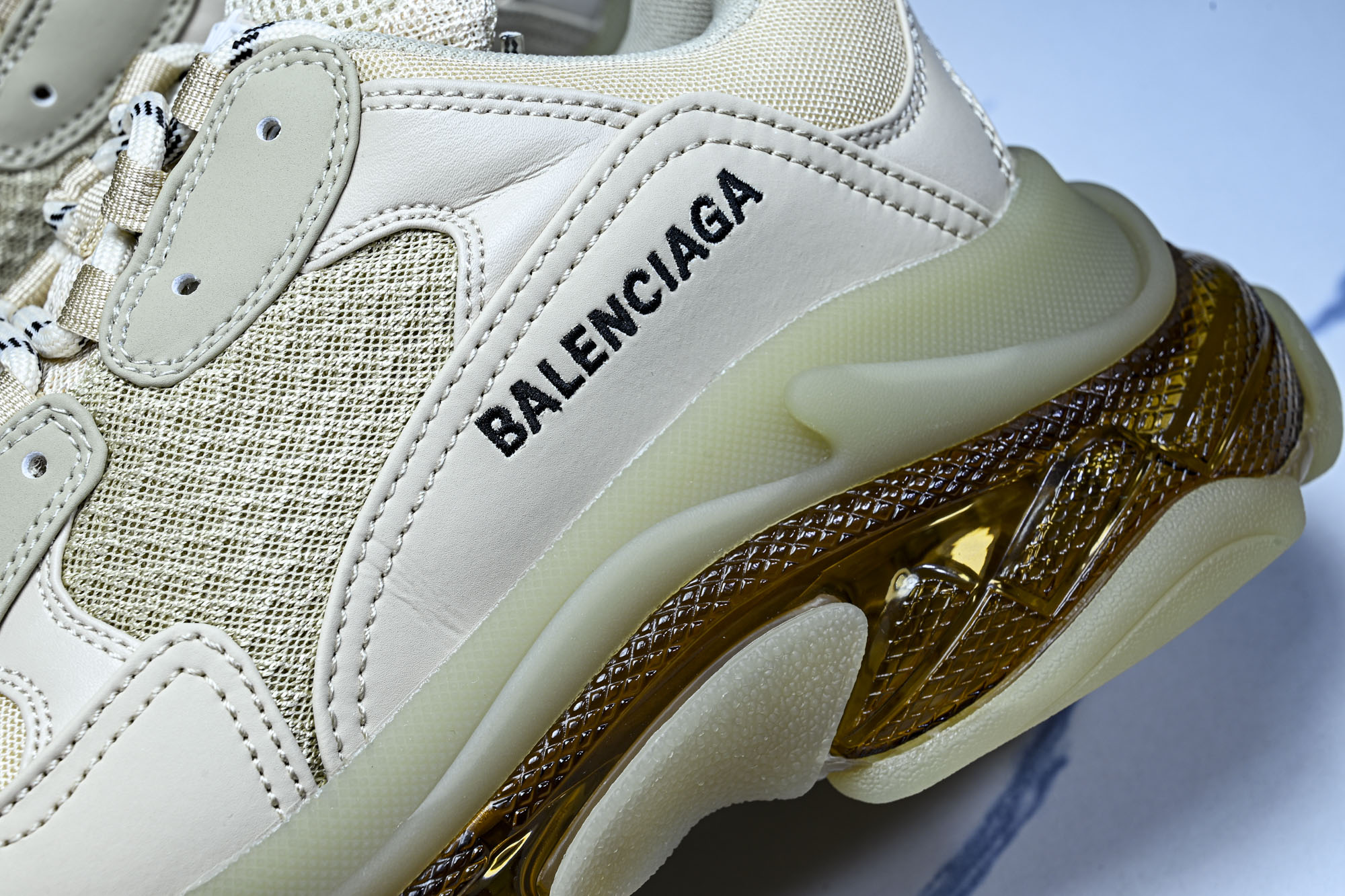 纯原 Balenciaga Triple S 3.0 巴黎世家三代复古休闲跑鞋 全组合氮气水晶大底W2GA1-9100 