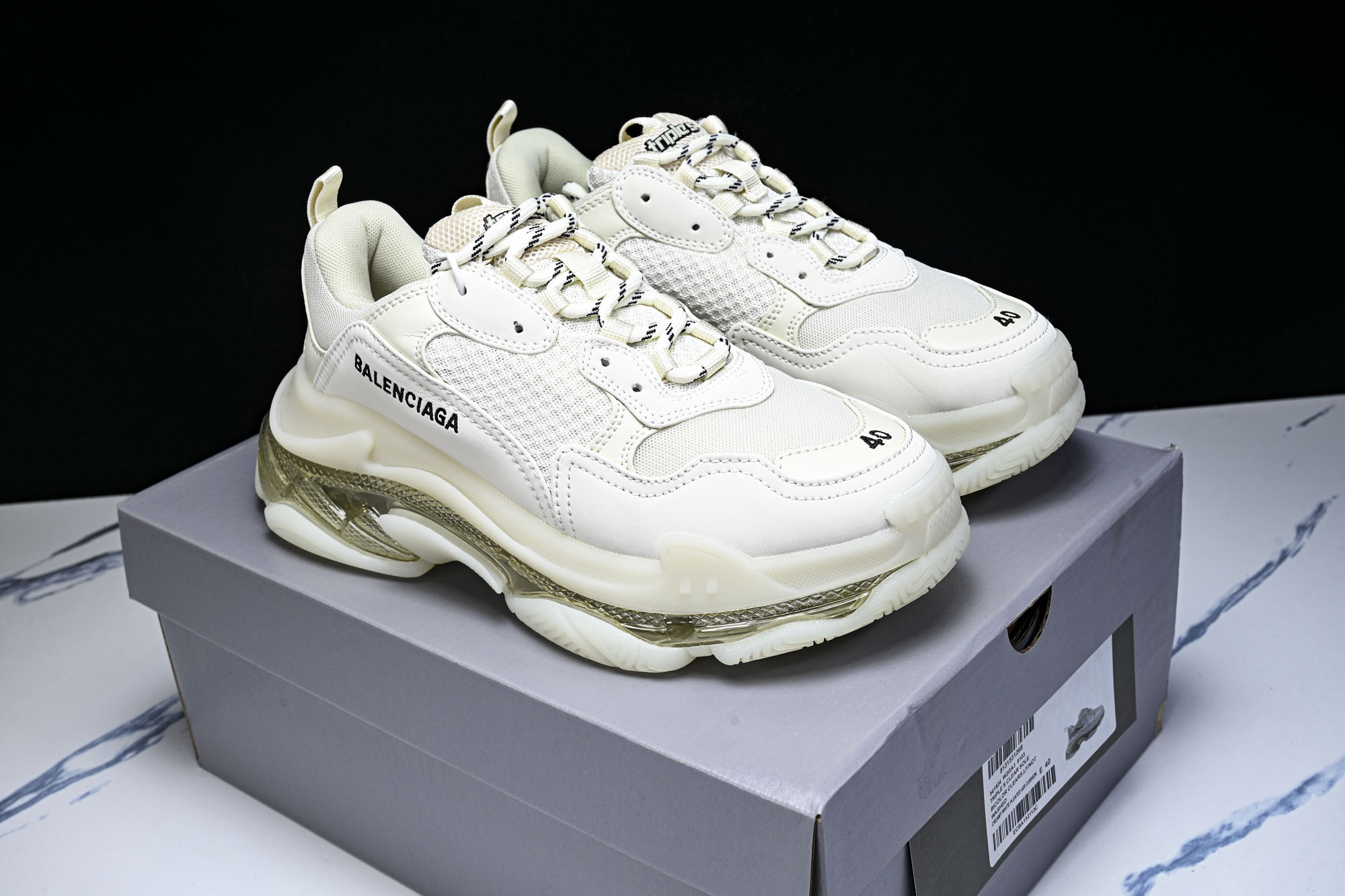 纯原 Balenciaga Triple S 3.0 巴黎世家三代复古休闲跑鞋 全组合氮气水晶大底W2GA3-9103 